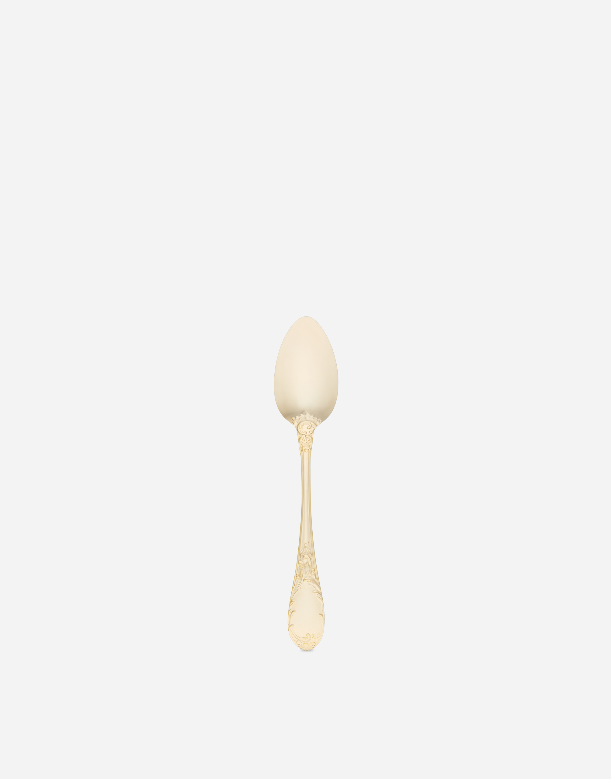 Dolce & Gabbana 24k Gold Plated Teaspoon In Multicolor