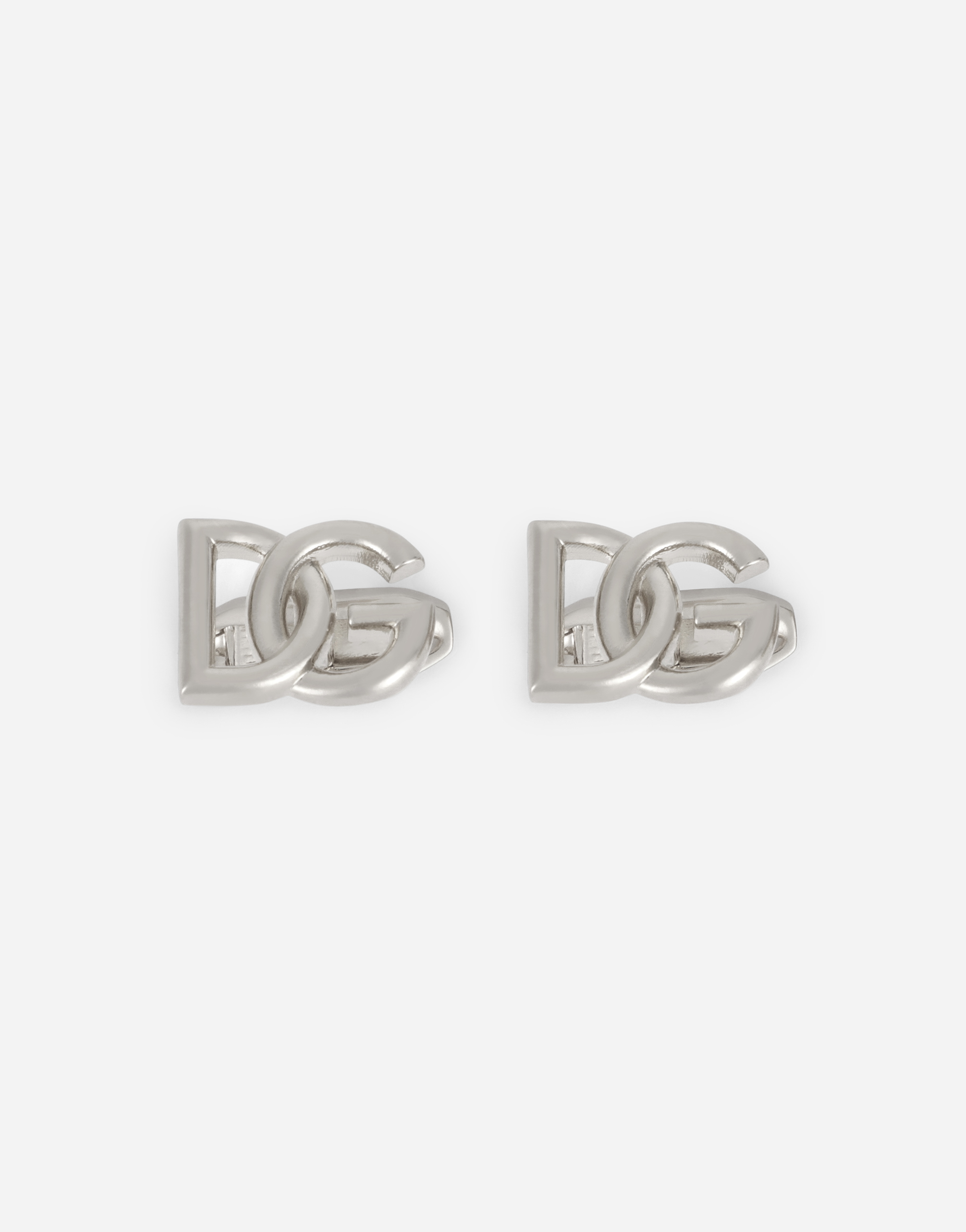 アクセサリーその他 Dolce & Gabbana Dg Logo Cufflinks DOLCE & GABBANA Cufflinks Silver Plated Metal Brass DG Logo