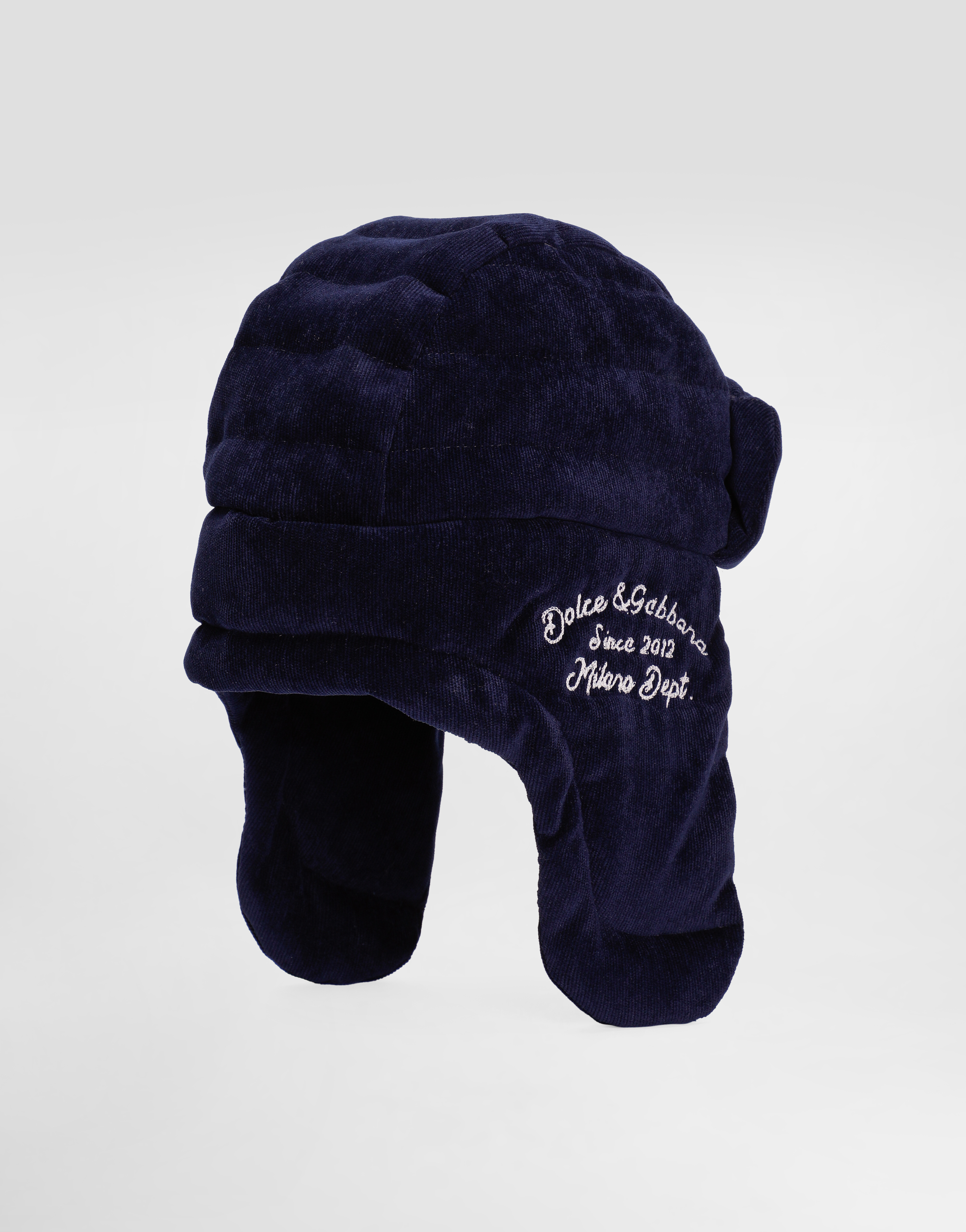 Corduroy trapper hat