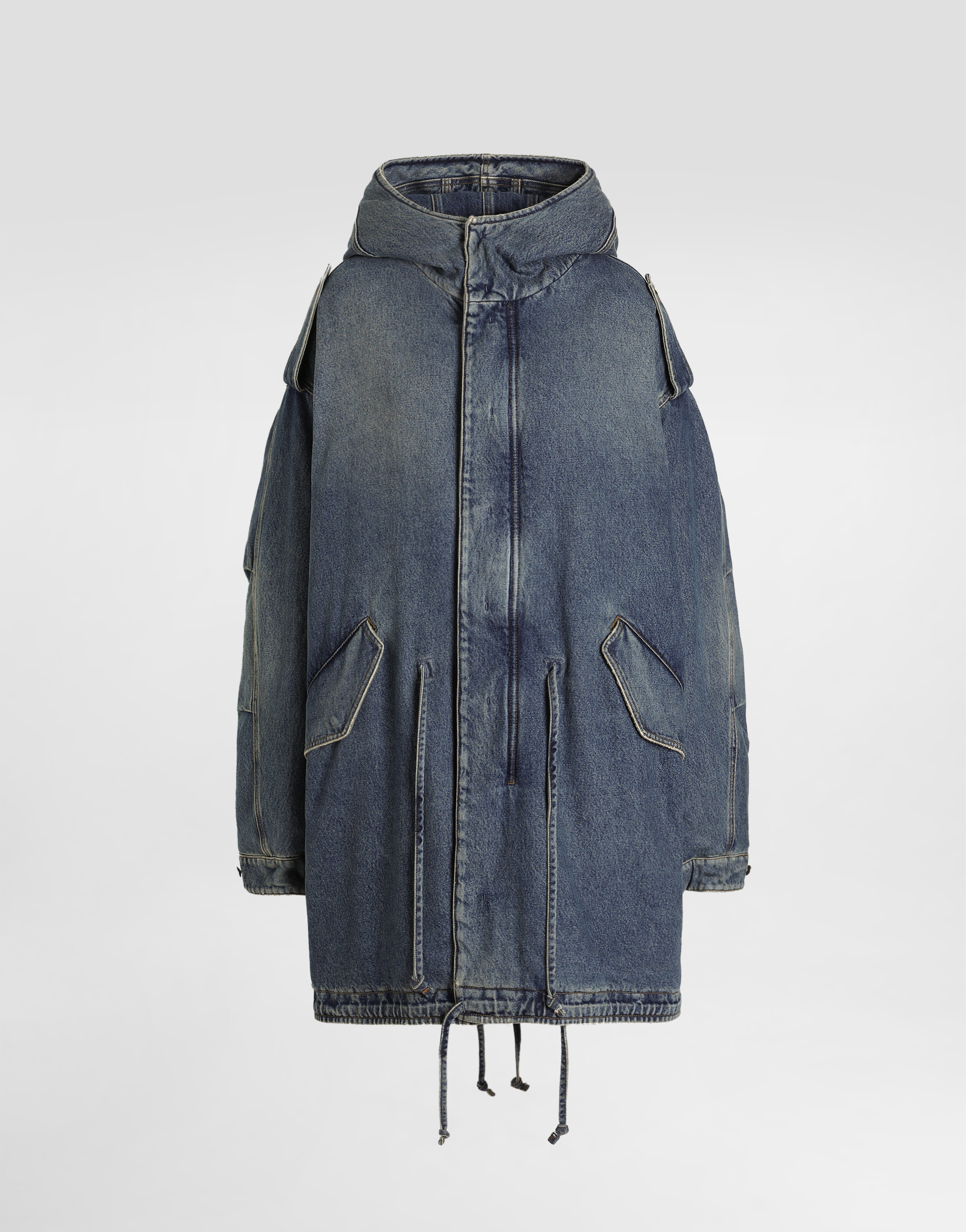 Padded denim jacket in Multicolor for Men | Dolce&Gabbana® US