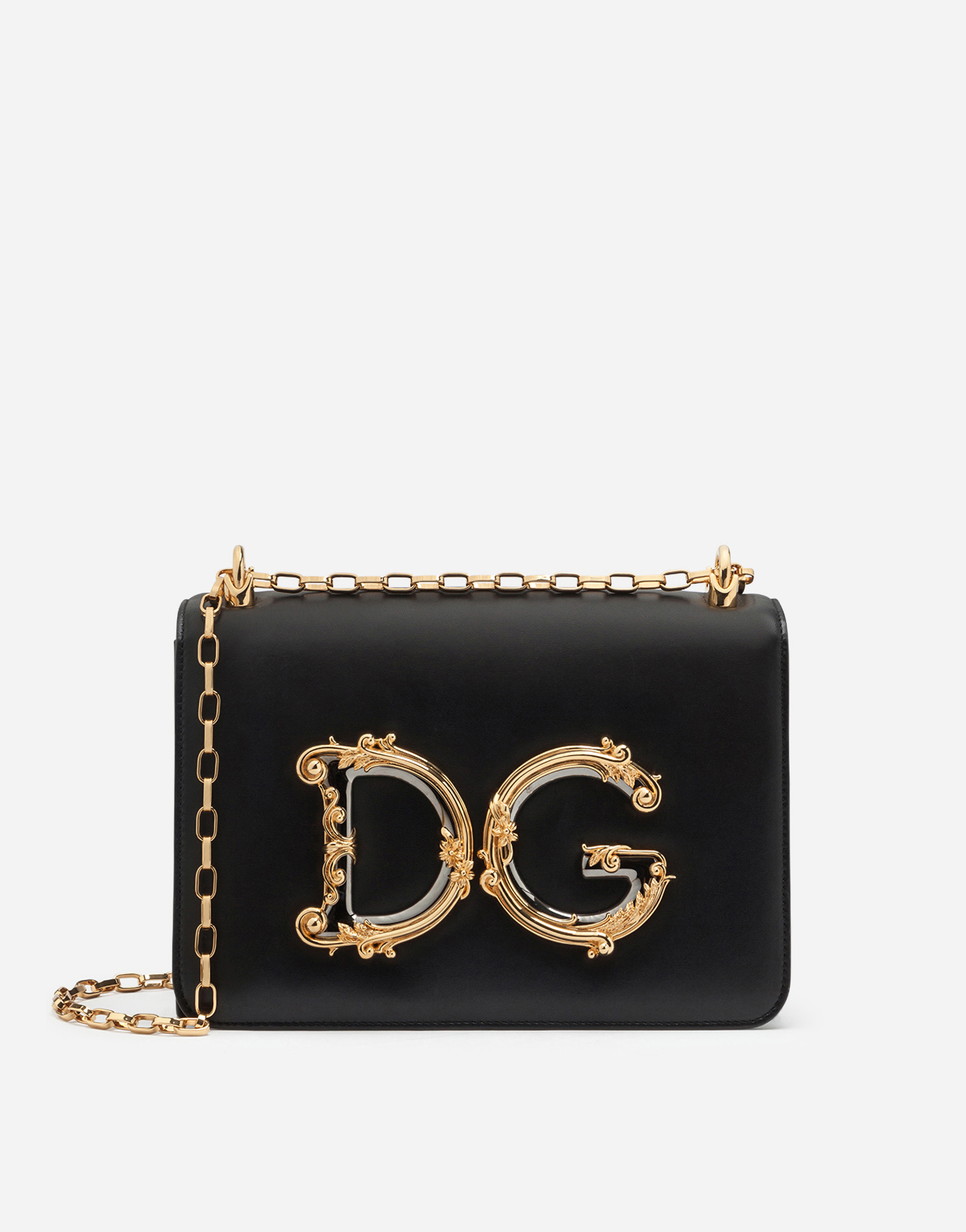 DG GIRLS バッグ ラージ カーフスキン