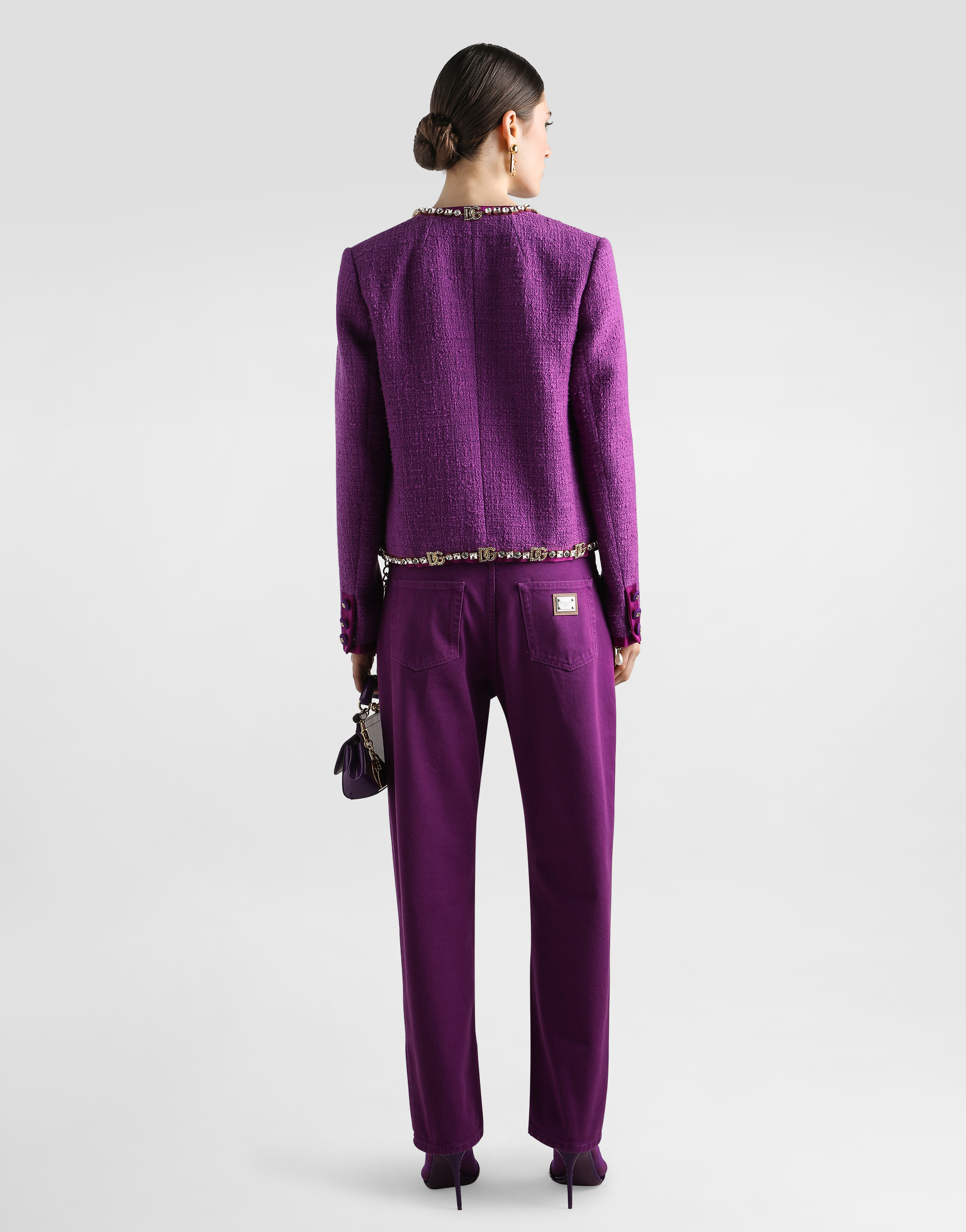 Dolce & Gabbana 5-pocket Denim Trousers In Multi