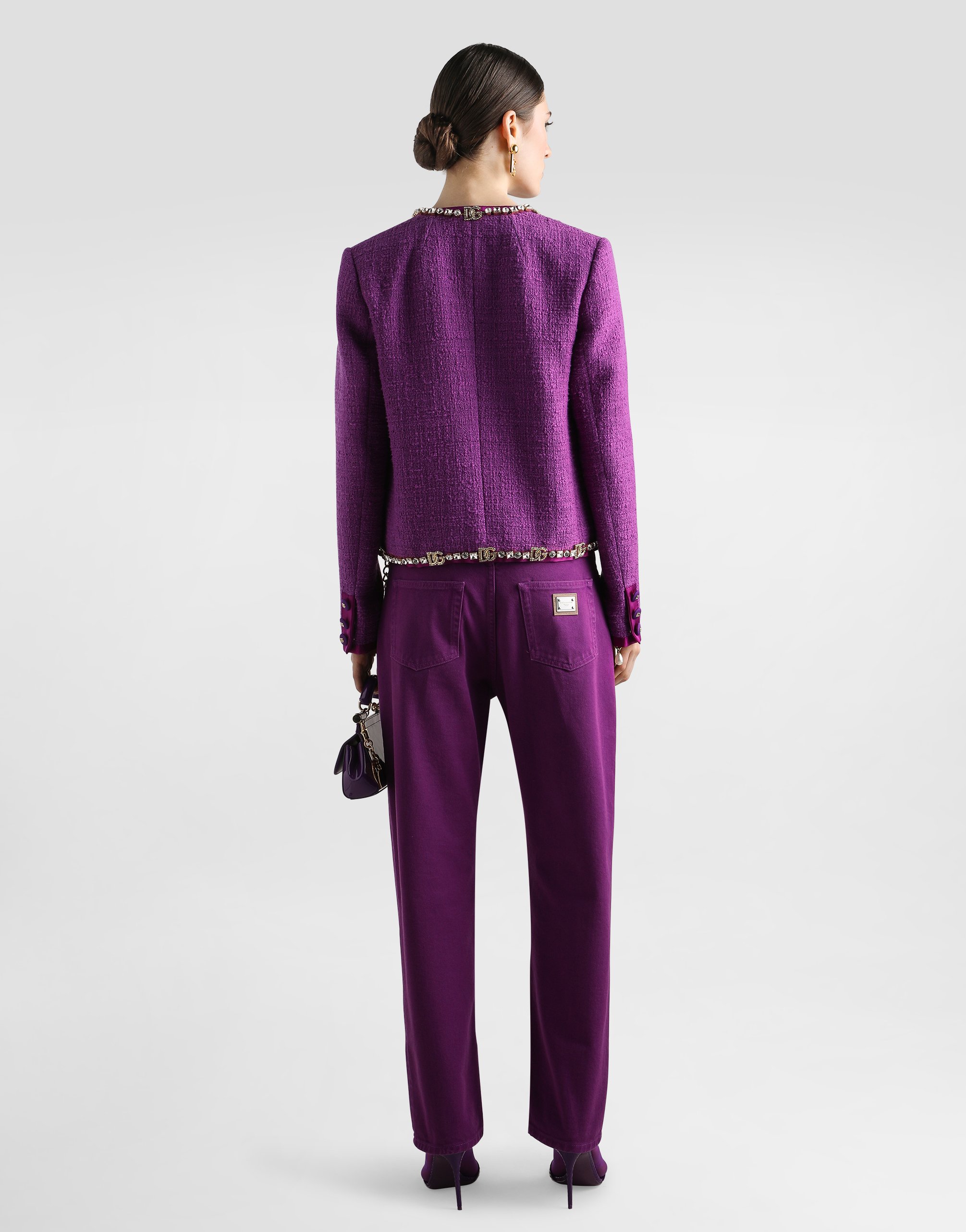 Dolce & Gabbana 5-pocket Denim Trousers In Multi