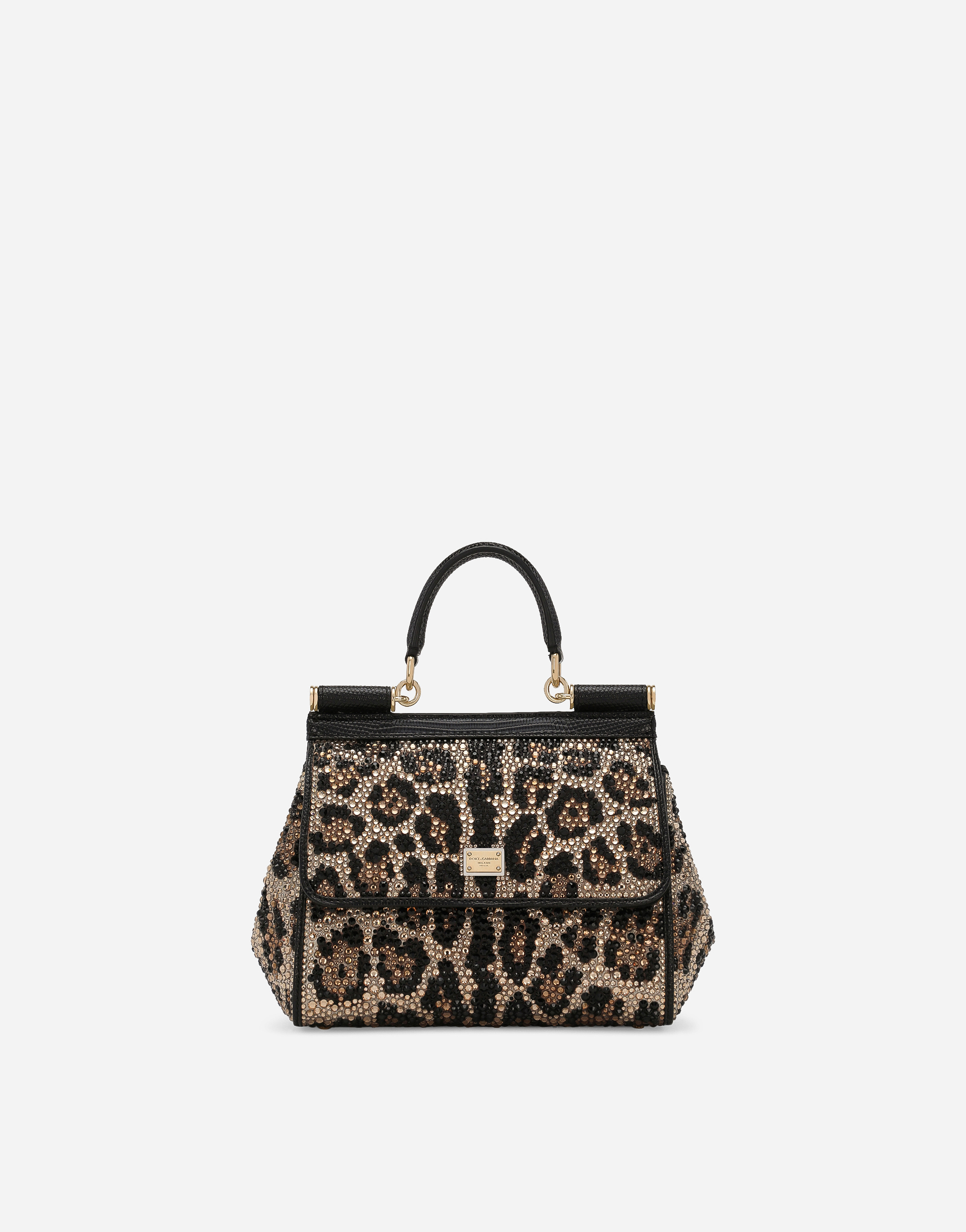Dolce & Gabbana Medium Sicily Handbag In Animal Print