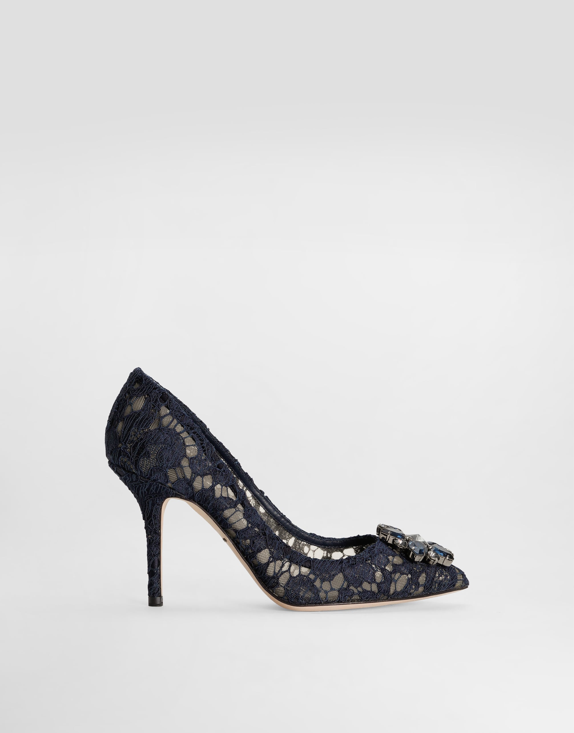DOLCE&GABBANA ボトム bottom ドルガバ Pump In Taormina Lace With Crystals - Women | Dolce&Gabbana