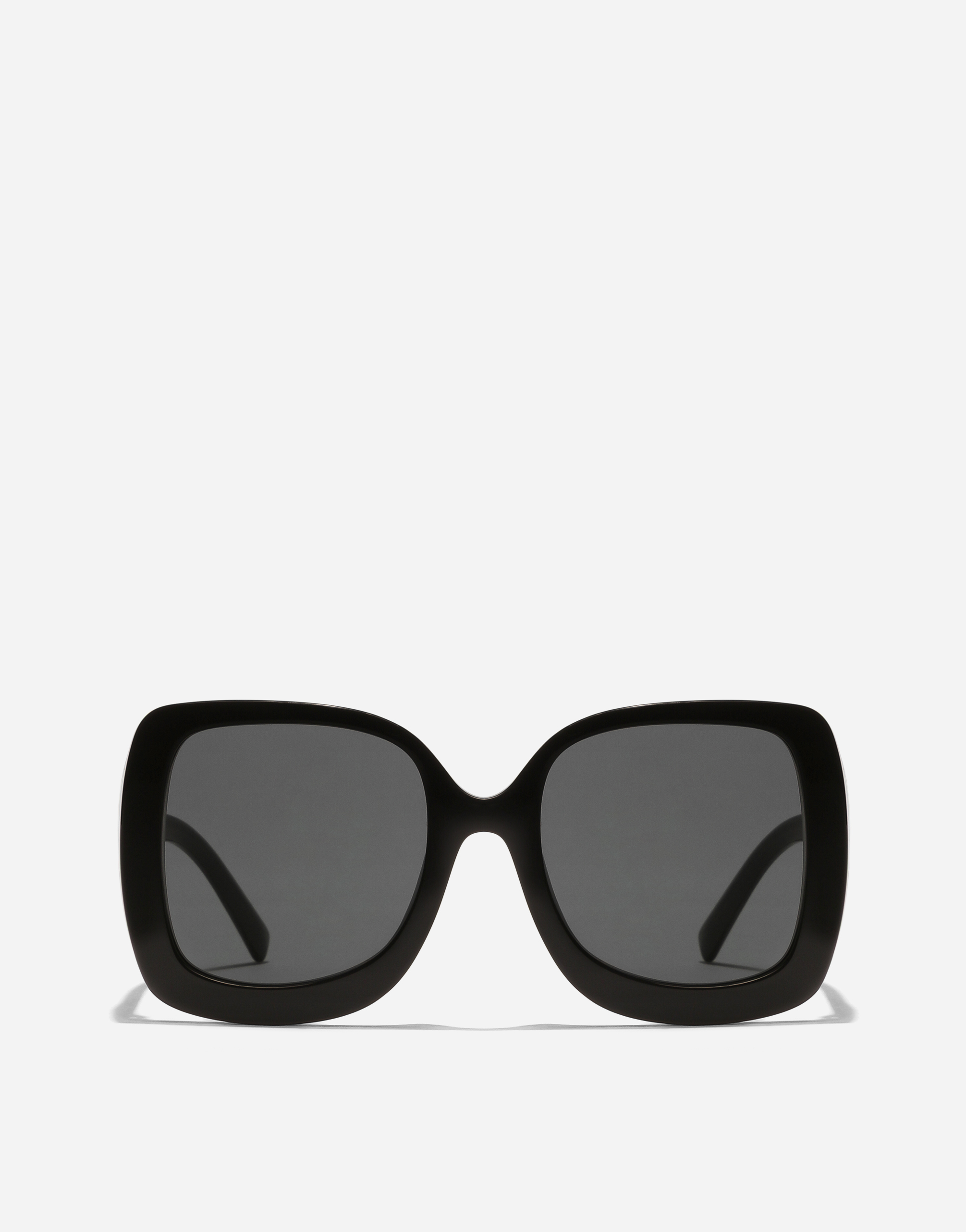 Dolce & Gabbana Dg Crossed Sunglasses In Black