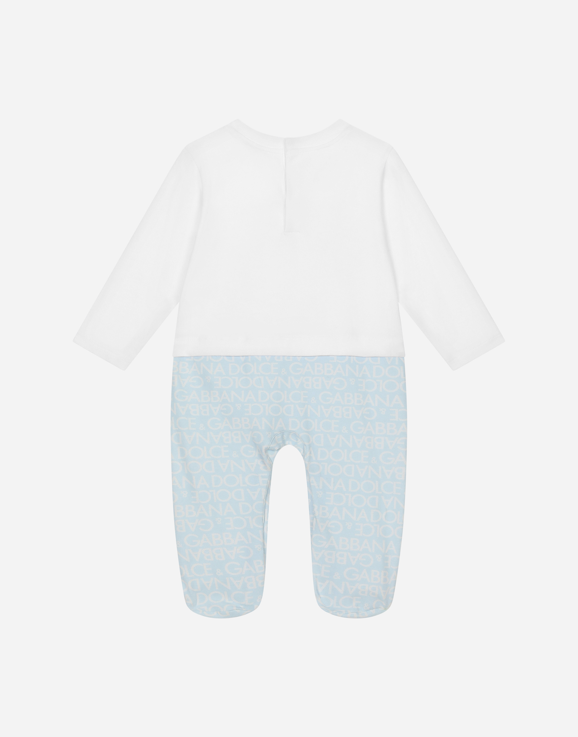 DOLCE & GABBANA 3-PIECE GIFT SET WITH ALL-OVER LOGO PRINT