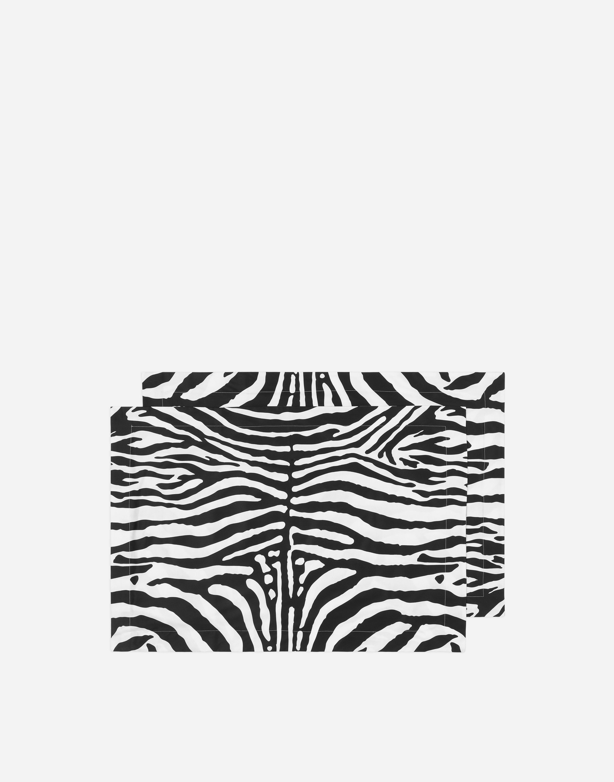 Dolce & Gabbana Set 2 Cotton Sateen Pillowcases In Multi