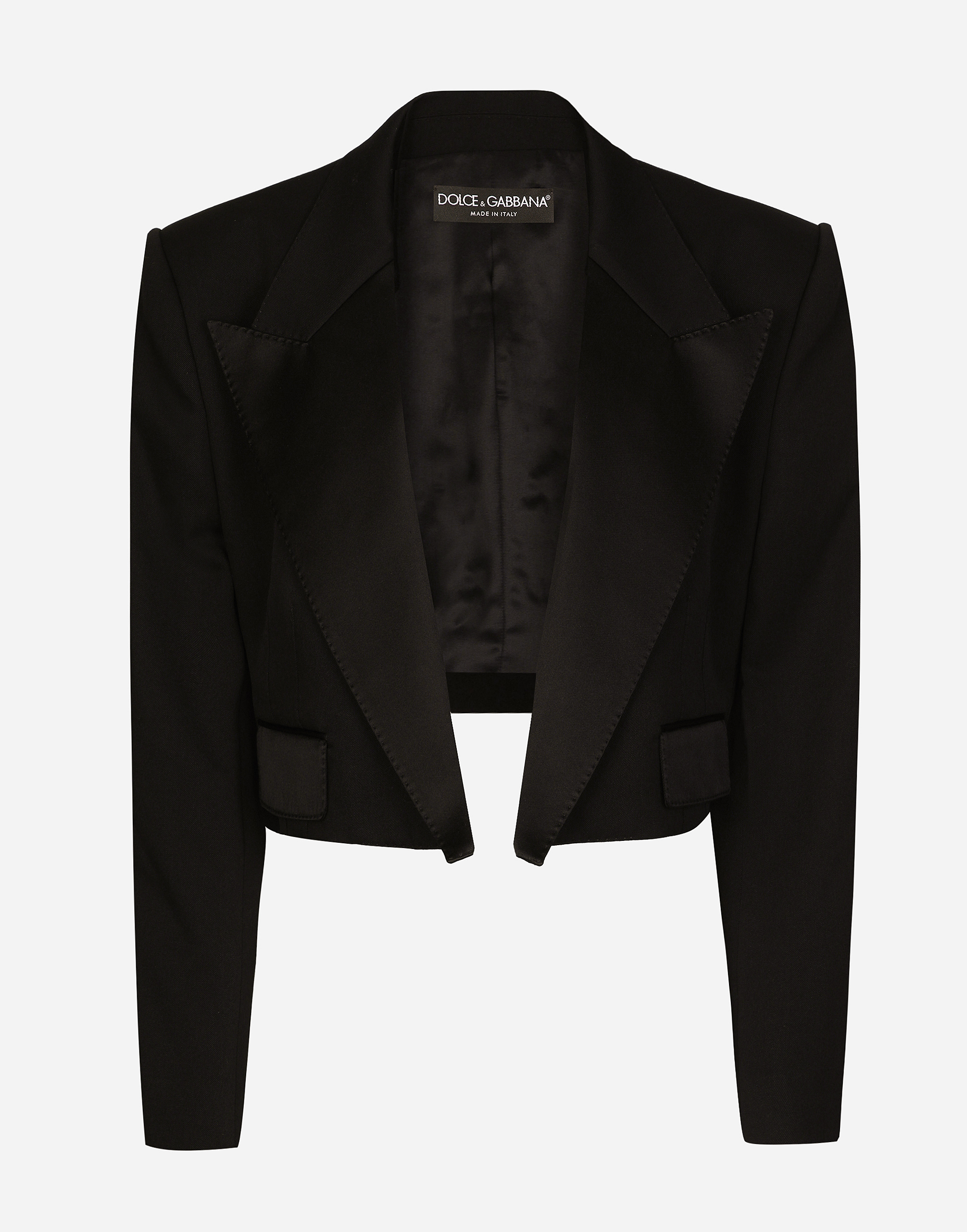Dolce & Gabbana Long-sleeved Suit Coat In Black