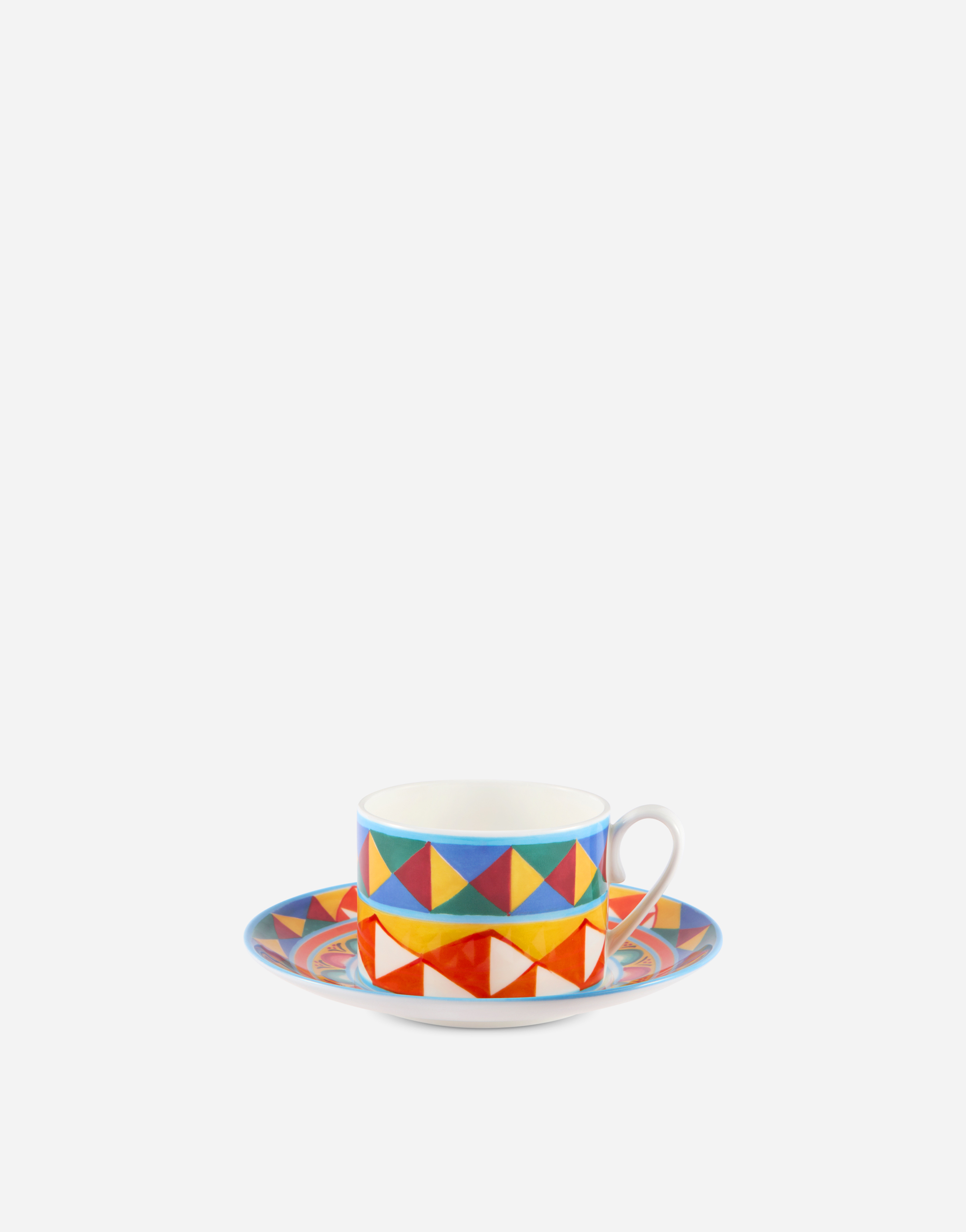 Dolce & Gabbana Fine Porcelain Tea Set In Multicolor
