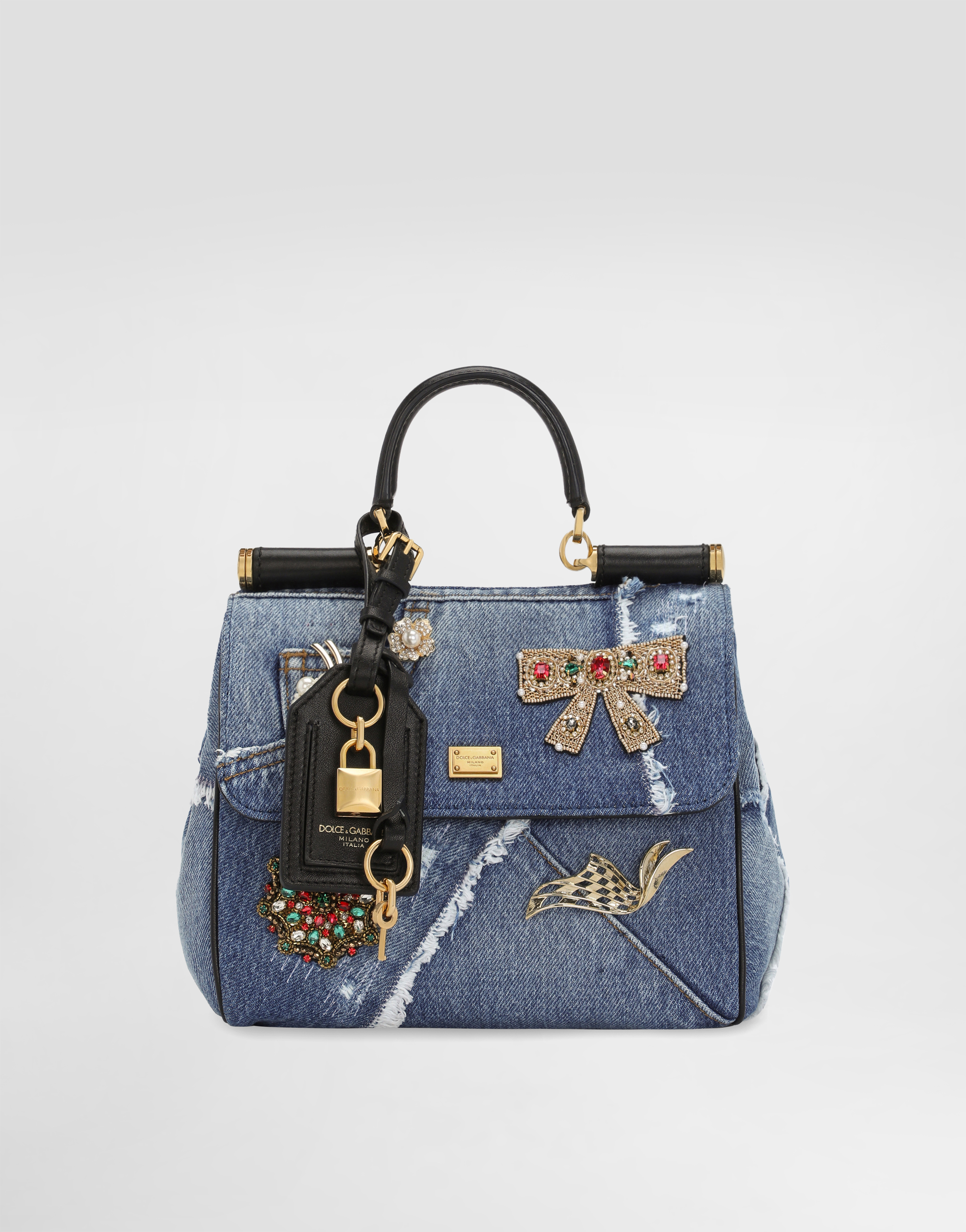 My Sicily denim handbag in Multicolor for Women | Dolce&Gabbana® US