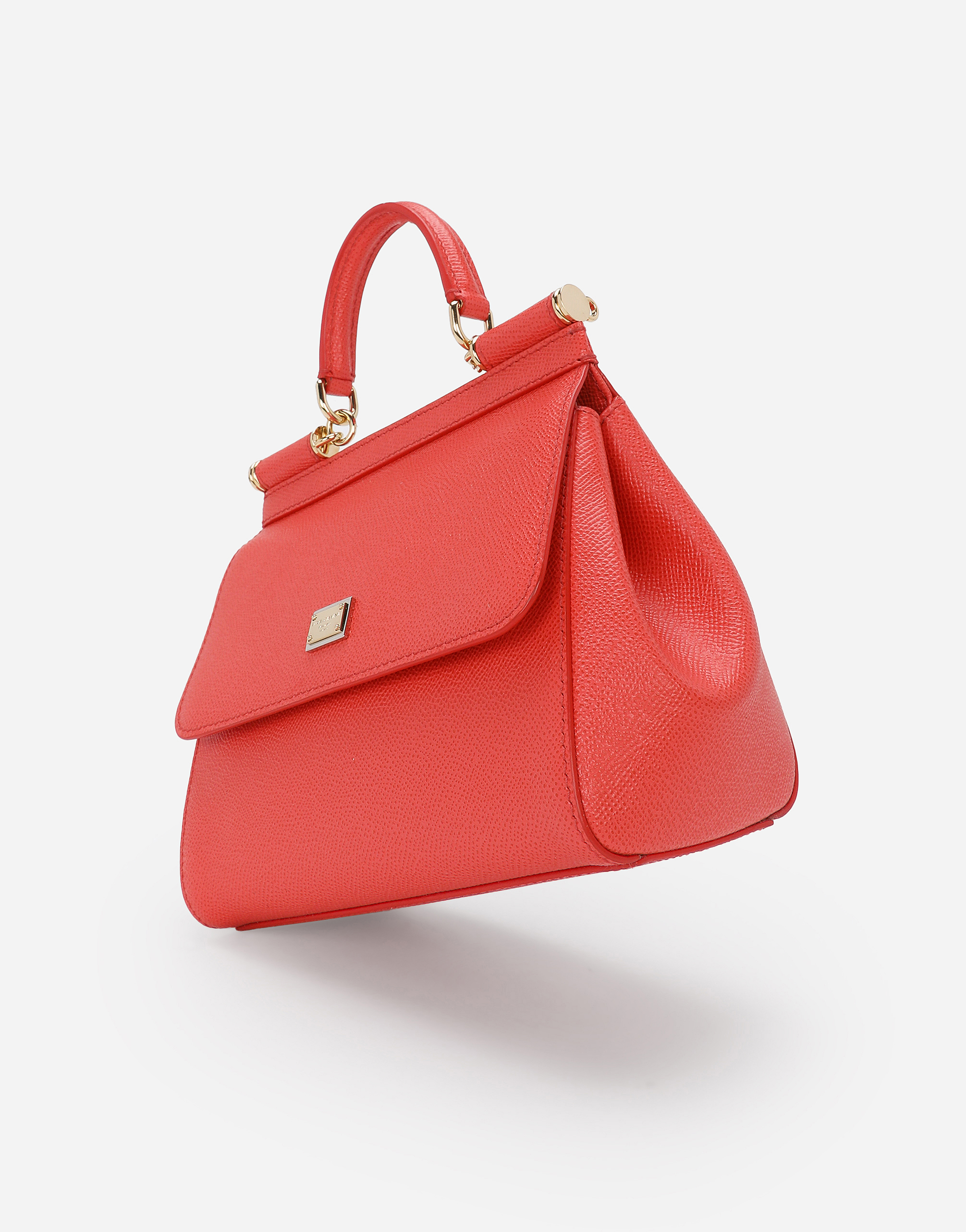 Shop Dolce & Gabbana Medium Sicily Handbag In オレンジ