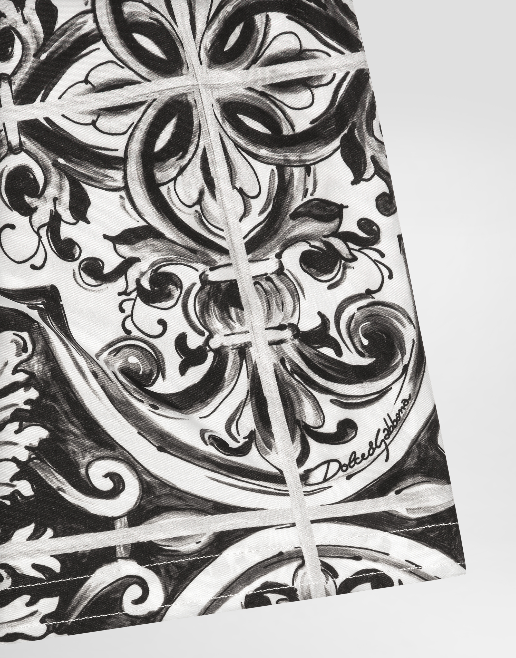 Dolce & Gabbana Majolica-print Canvas Medium Boxer Shorts