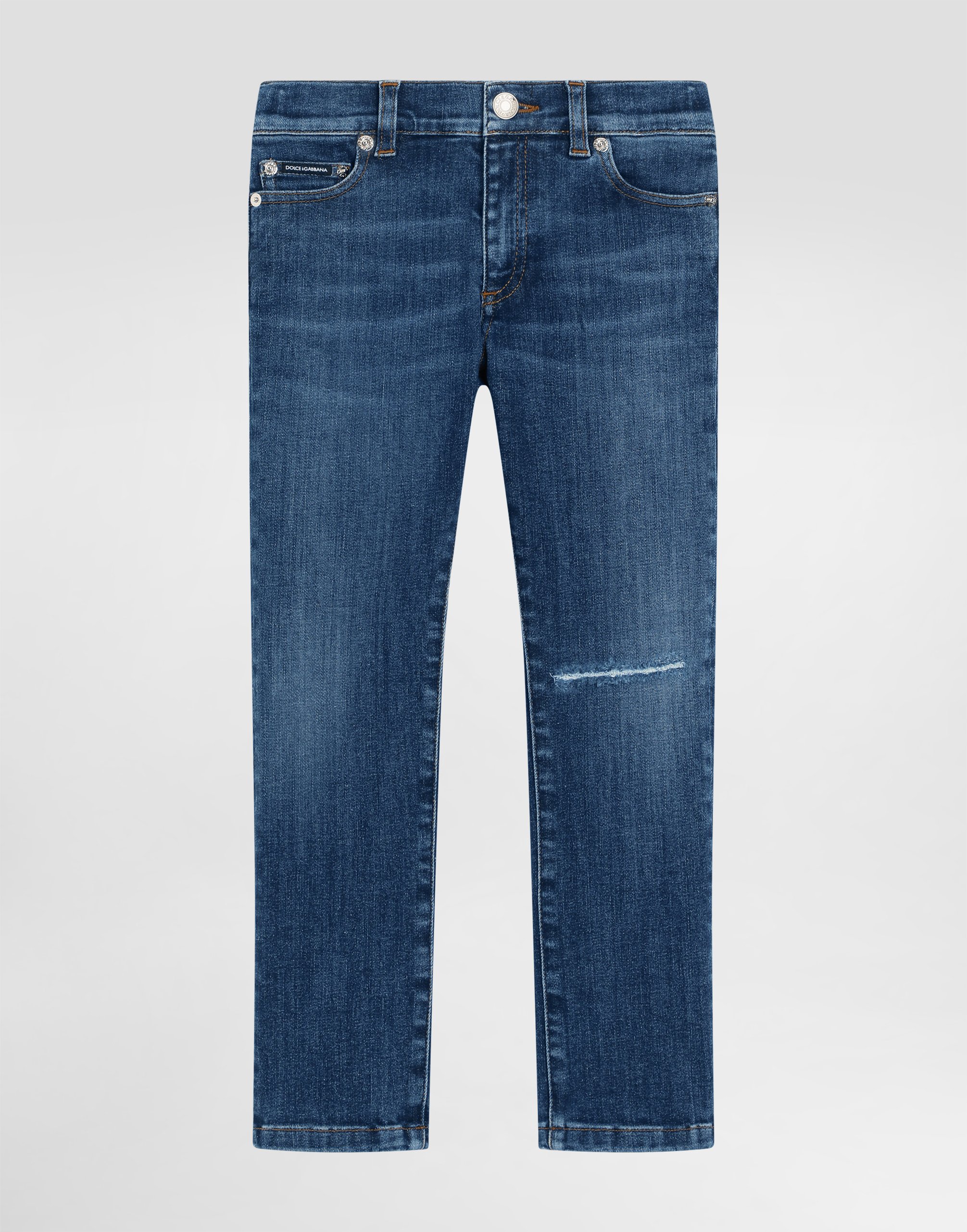 5-pocket denim jeans with DG logo