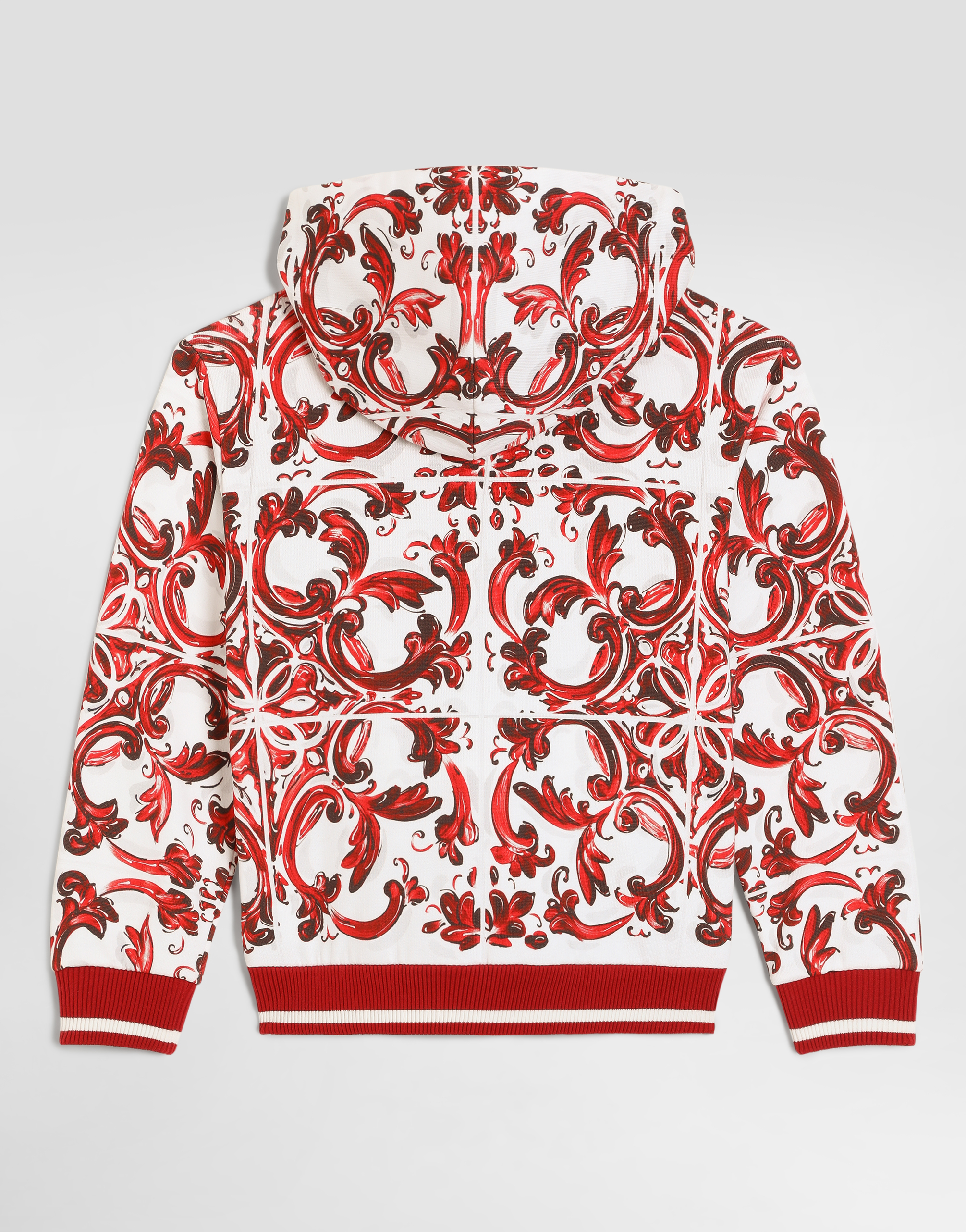  Dolce & Gabbana Sweat à Capuche à Imprimé Majolique - Homme T-shirts Et Sweat-shirts Multicolor 10 Years 