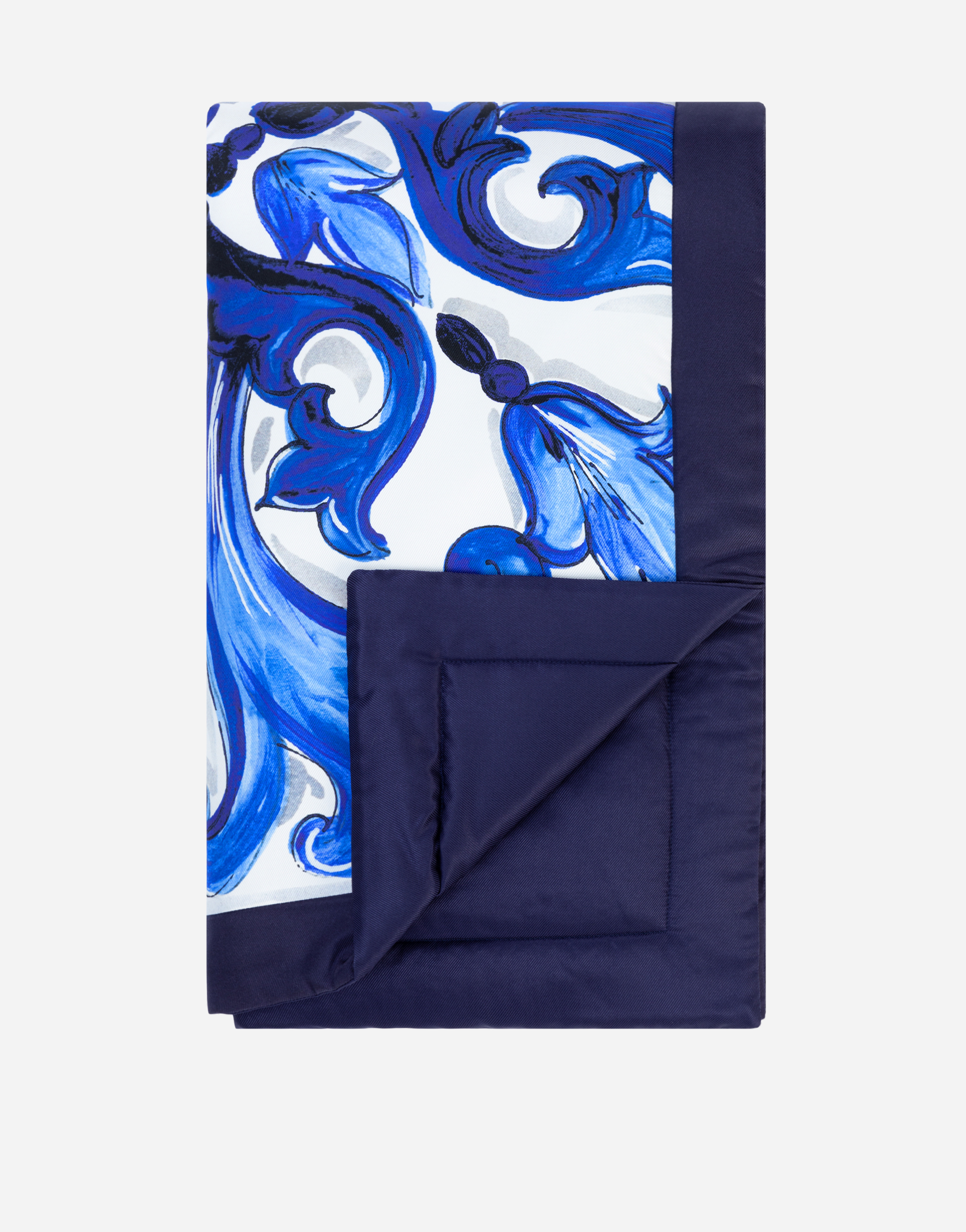 Shop Dolce & Gabbana Silk Quilt Blanket In Multicolor