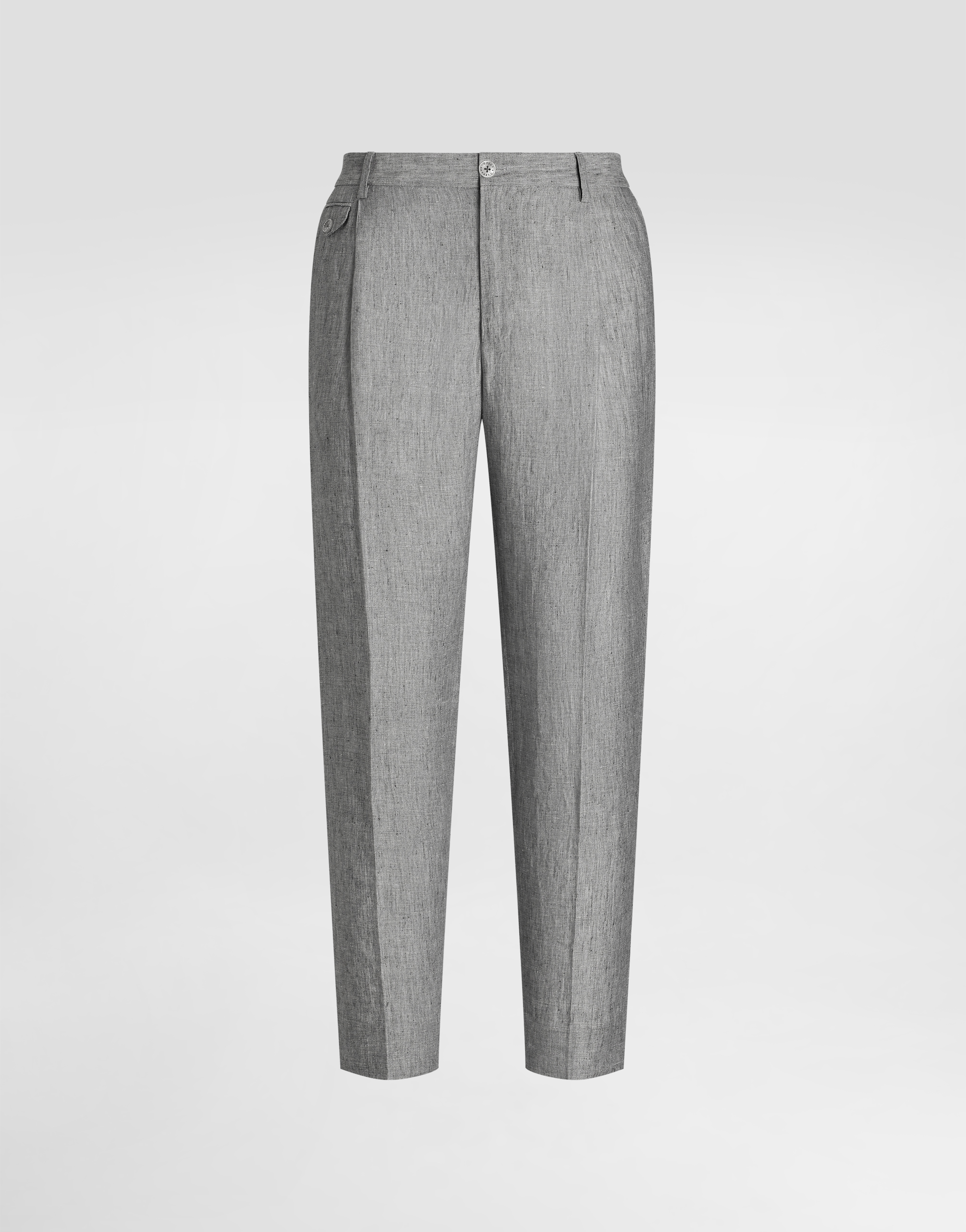 Dolce & Gabbana Washed Linen Canvas Trousers