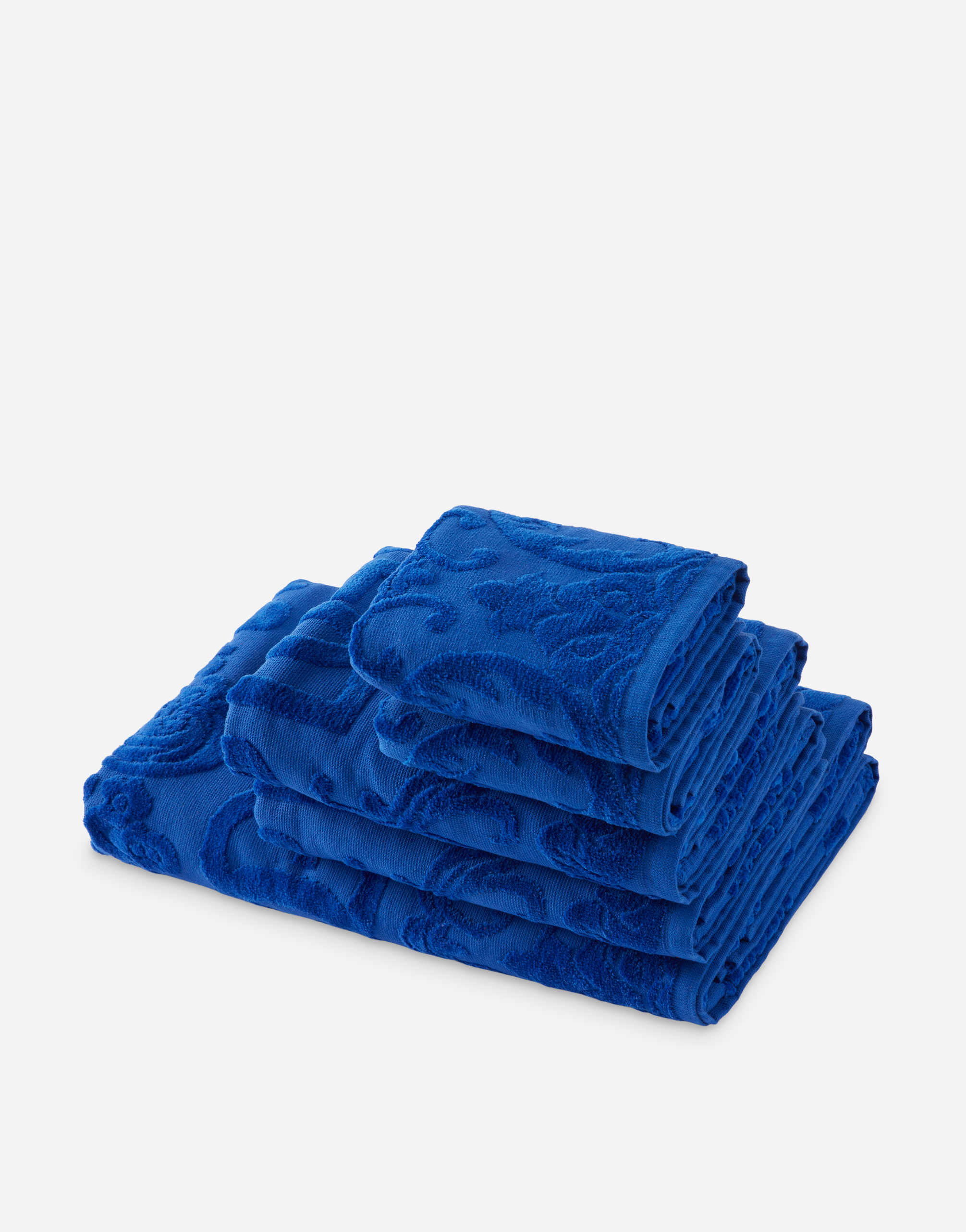 Dolce & Gabbana Set 5 Cotton Towels In Multicolor