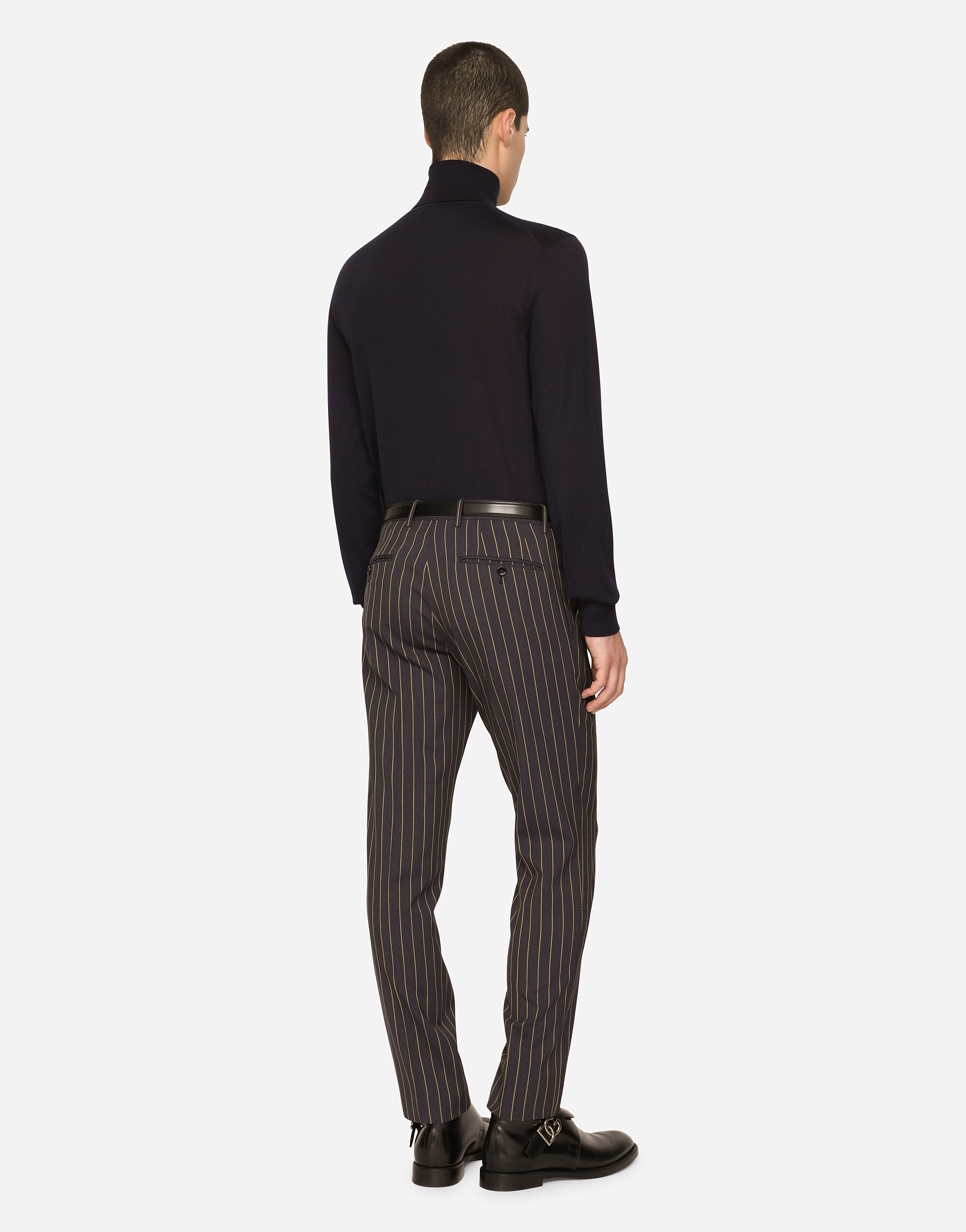 Dolce & Gabbana Turtleneck Sweater In Blue