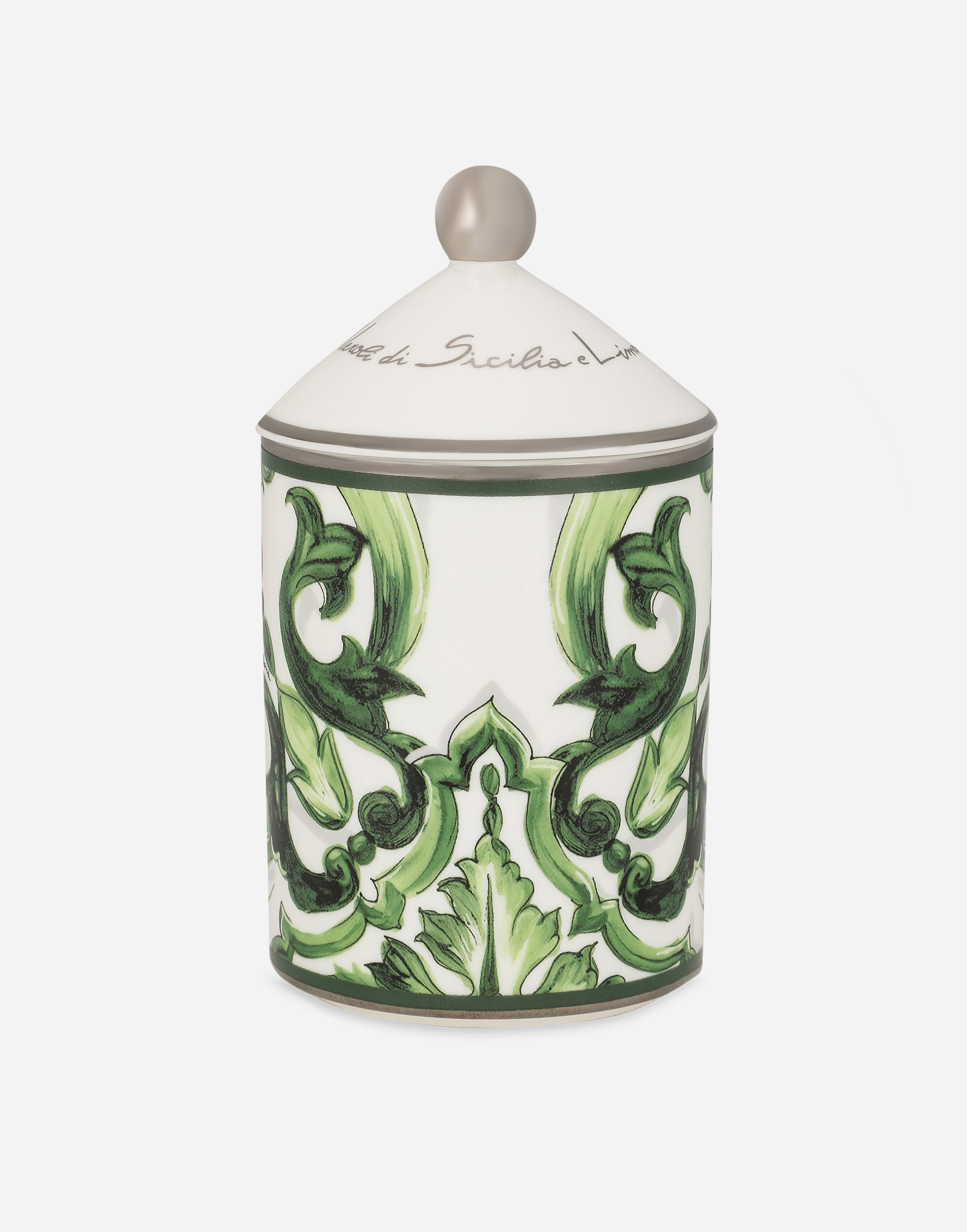 Dolce & Gabbana Porcelain Scented Candle - Sicilian Neroli And Lemon In Multicolor