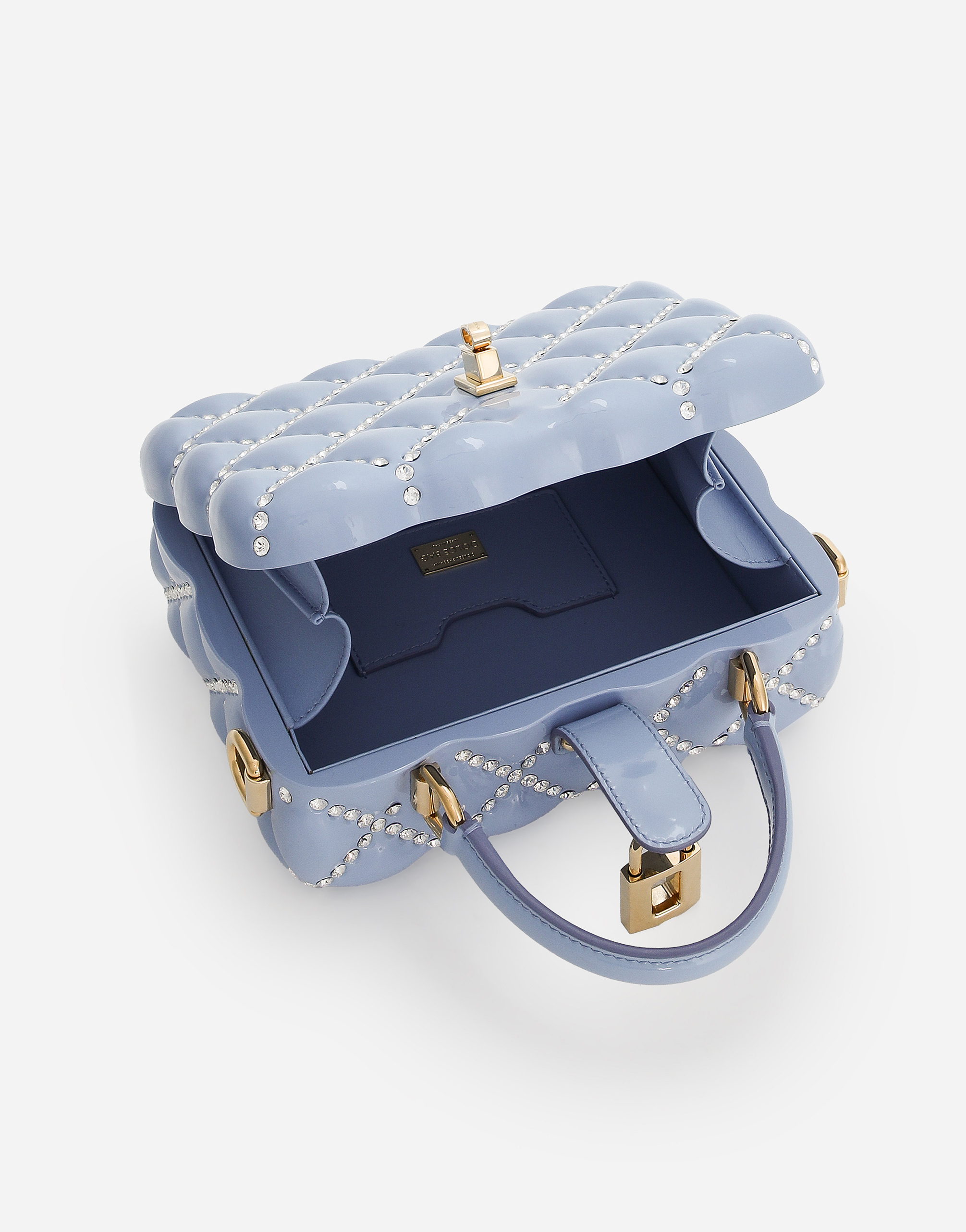 Dolce & Gabbana Dolce Box Handbag In Light Blue