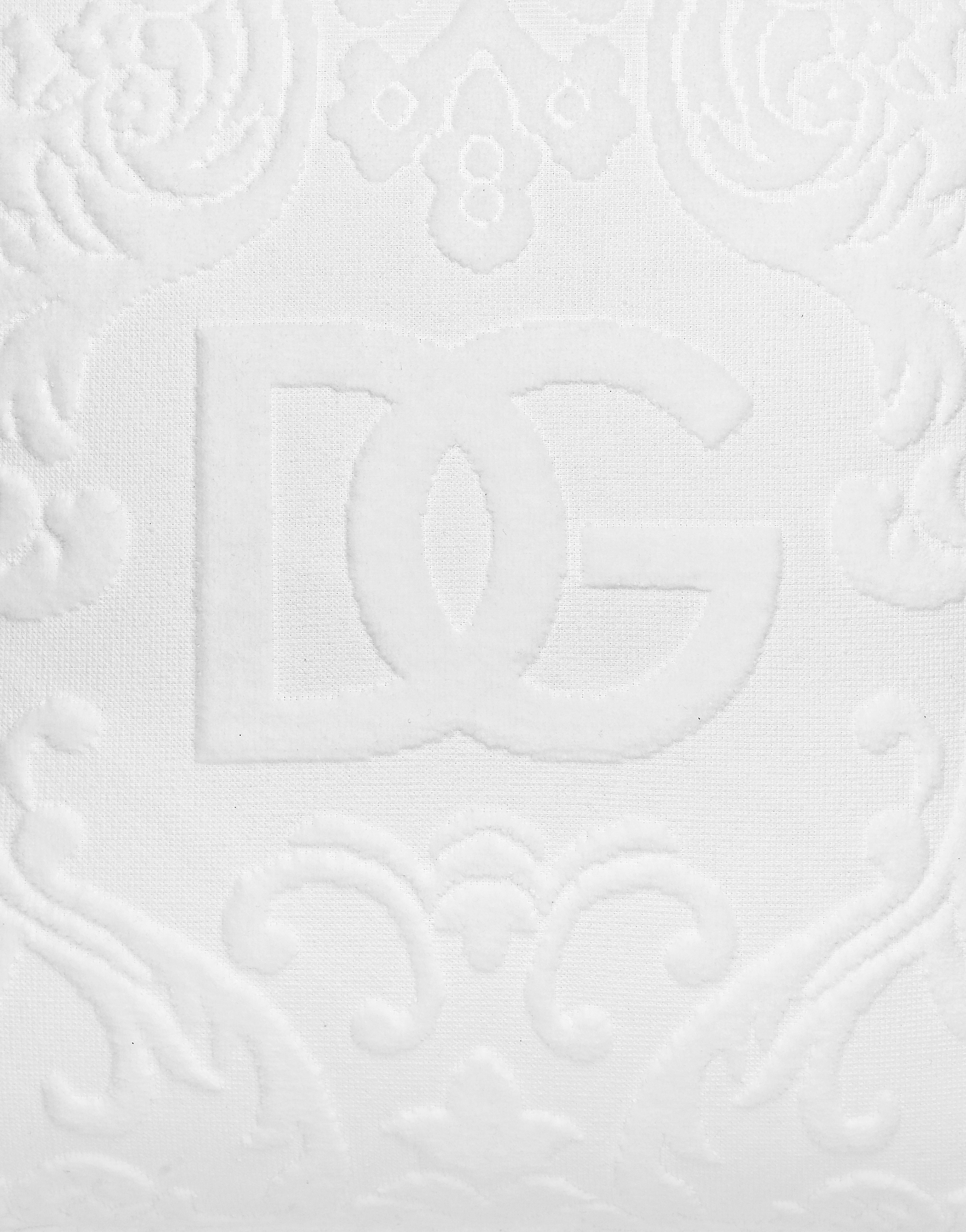 Dolce & Gabbana Cotton Terry Outdoor Cushion In Multicolor