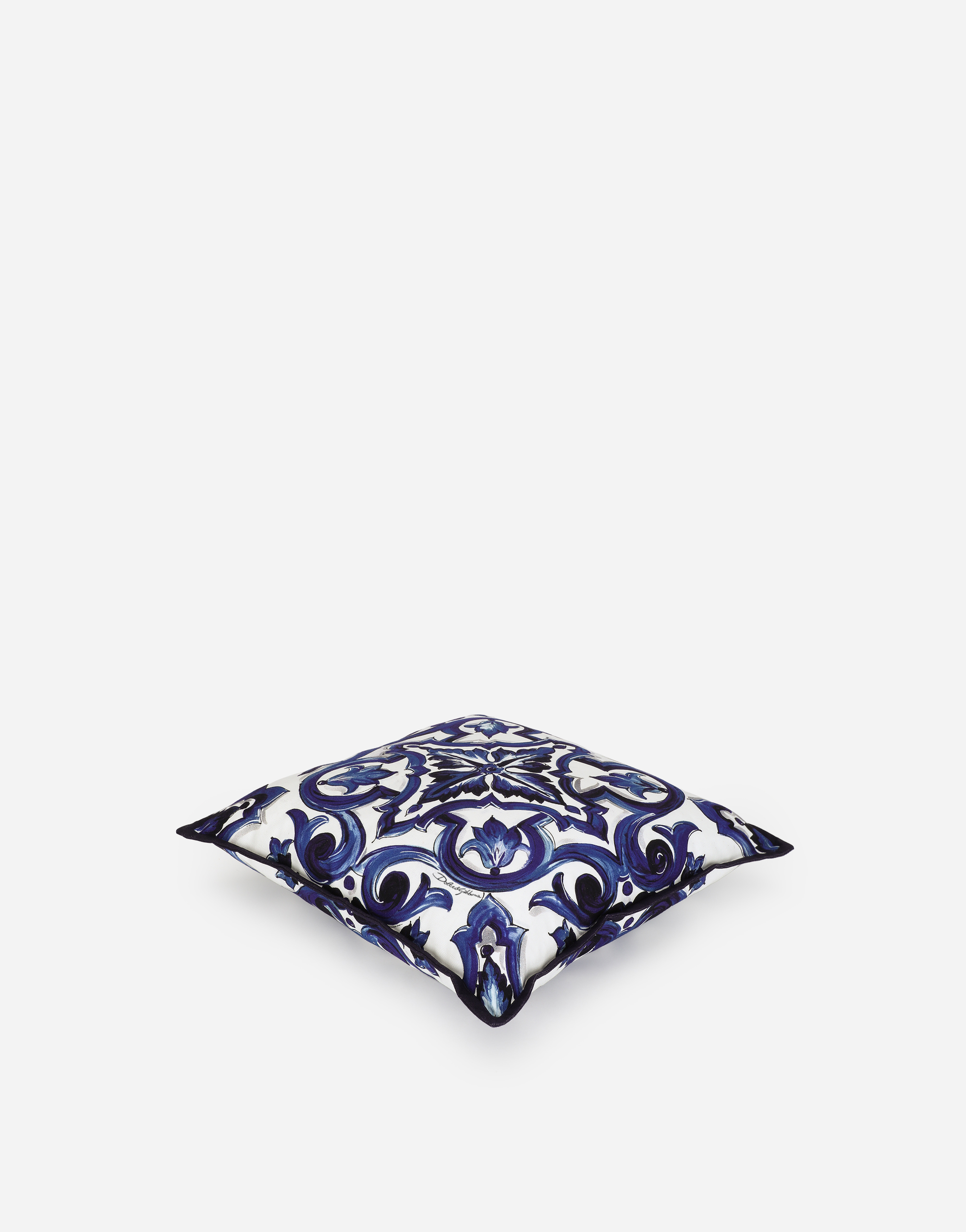 Dolce & Gabbana Small Canvas Cushion In Multicolor