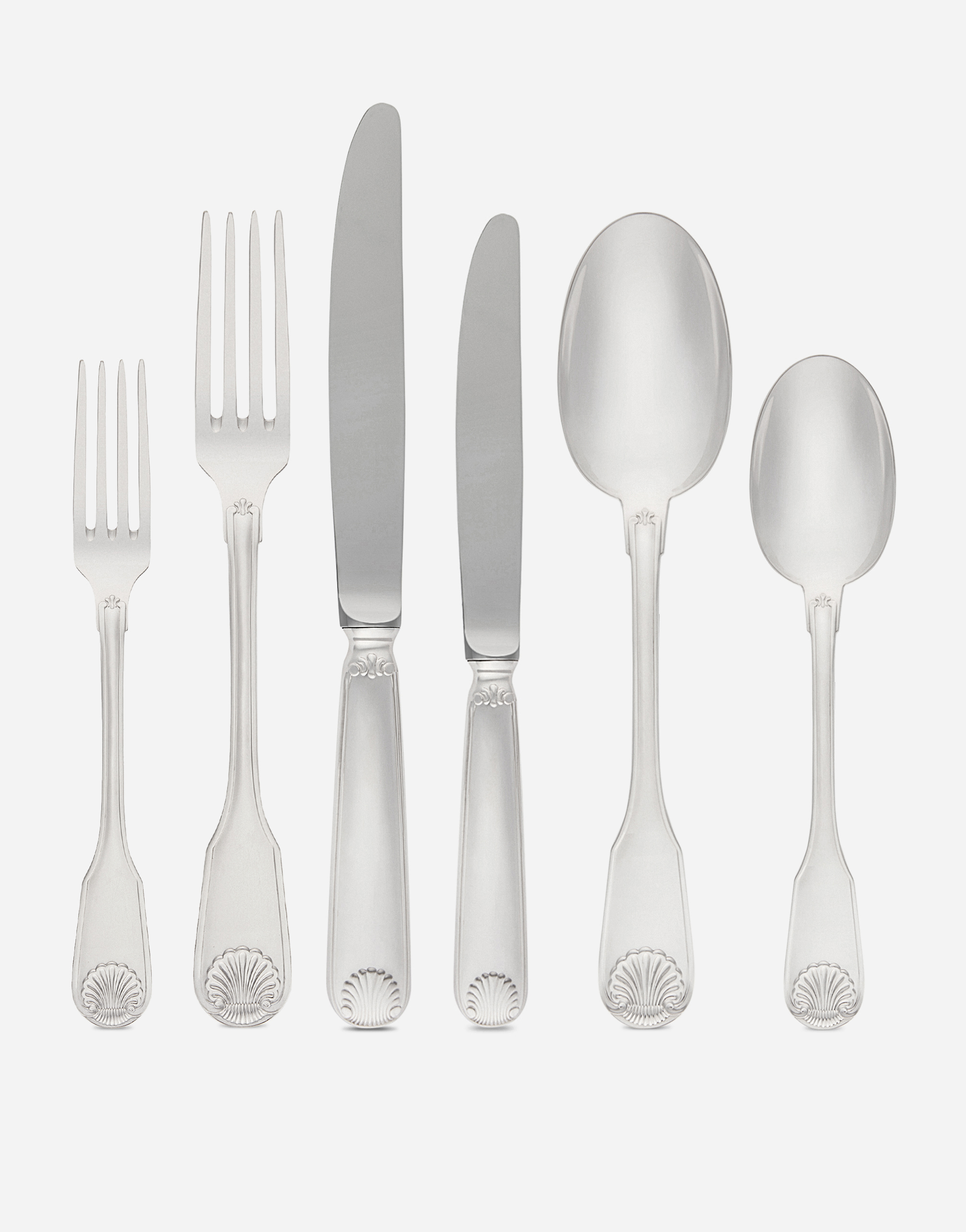 Dolce & Gabbana 6-piece German Silver Flatware Set In Multicolor