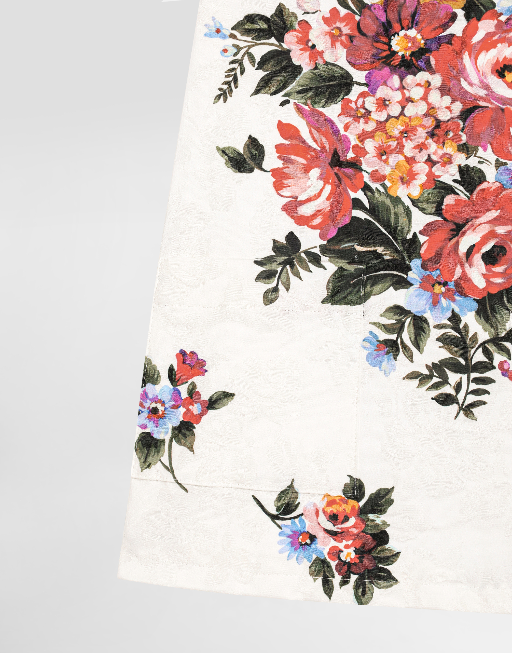 Dolce & Gabbana Flower Bouquet-print Dress In Multi