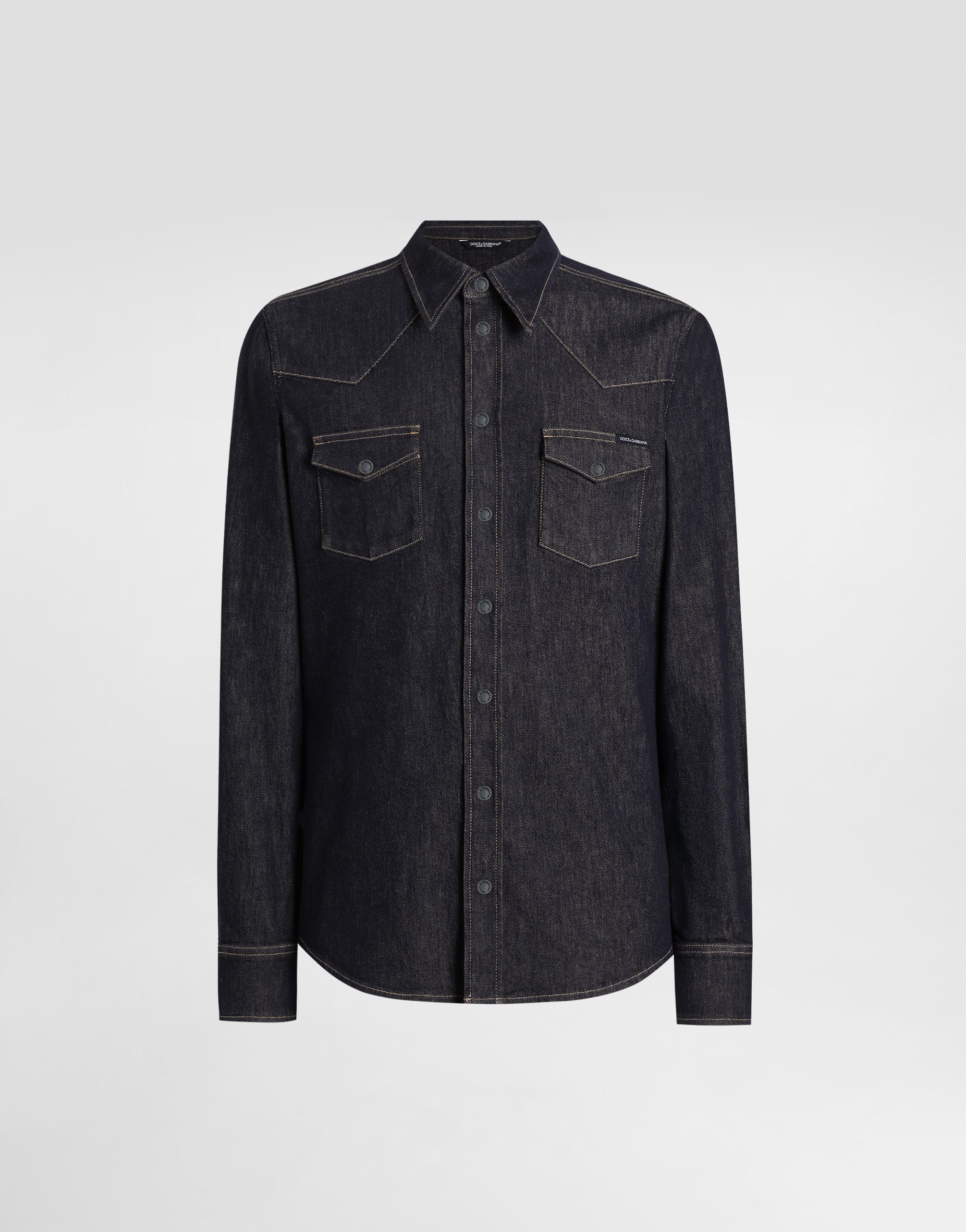 Stretch denim shirt