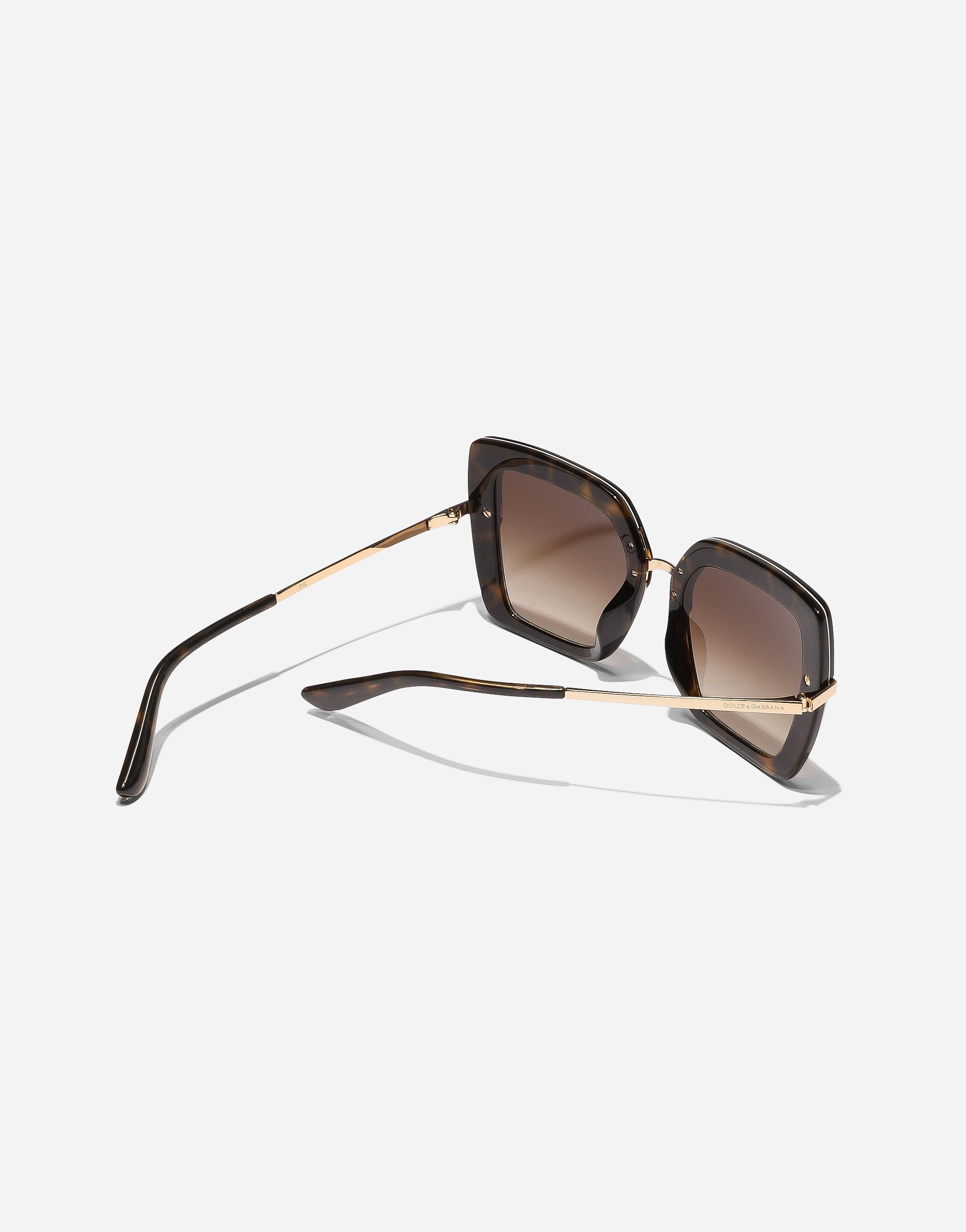 Dolce & Gabbana Half Print Sunglasses