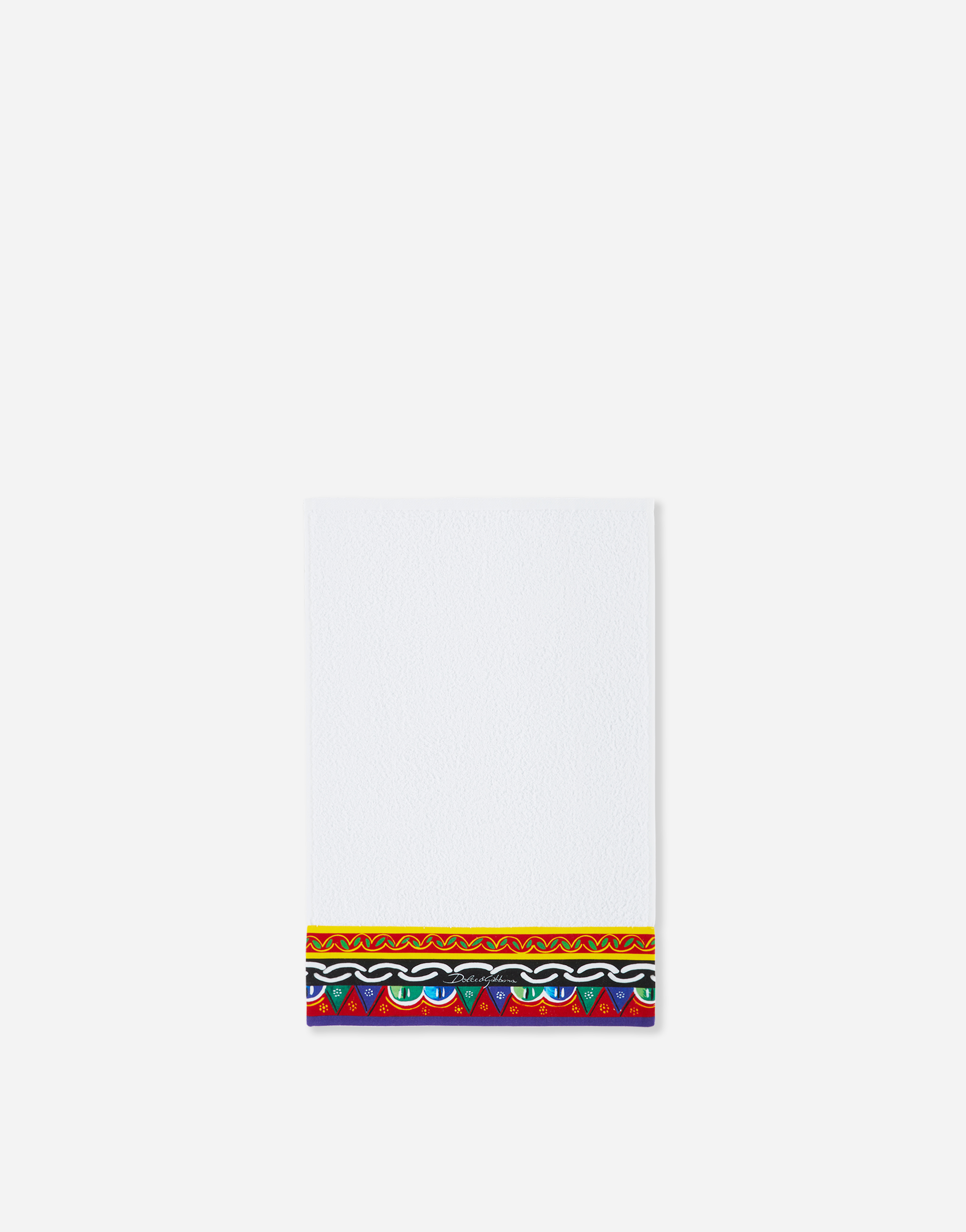 Dolce & Gabbana Set Of Five Terry Cotton Towels In Multicolor