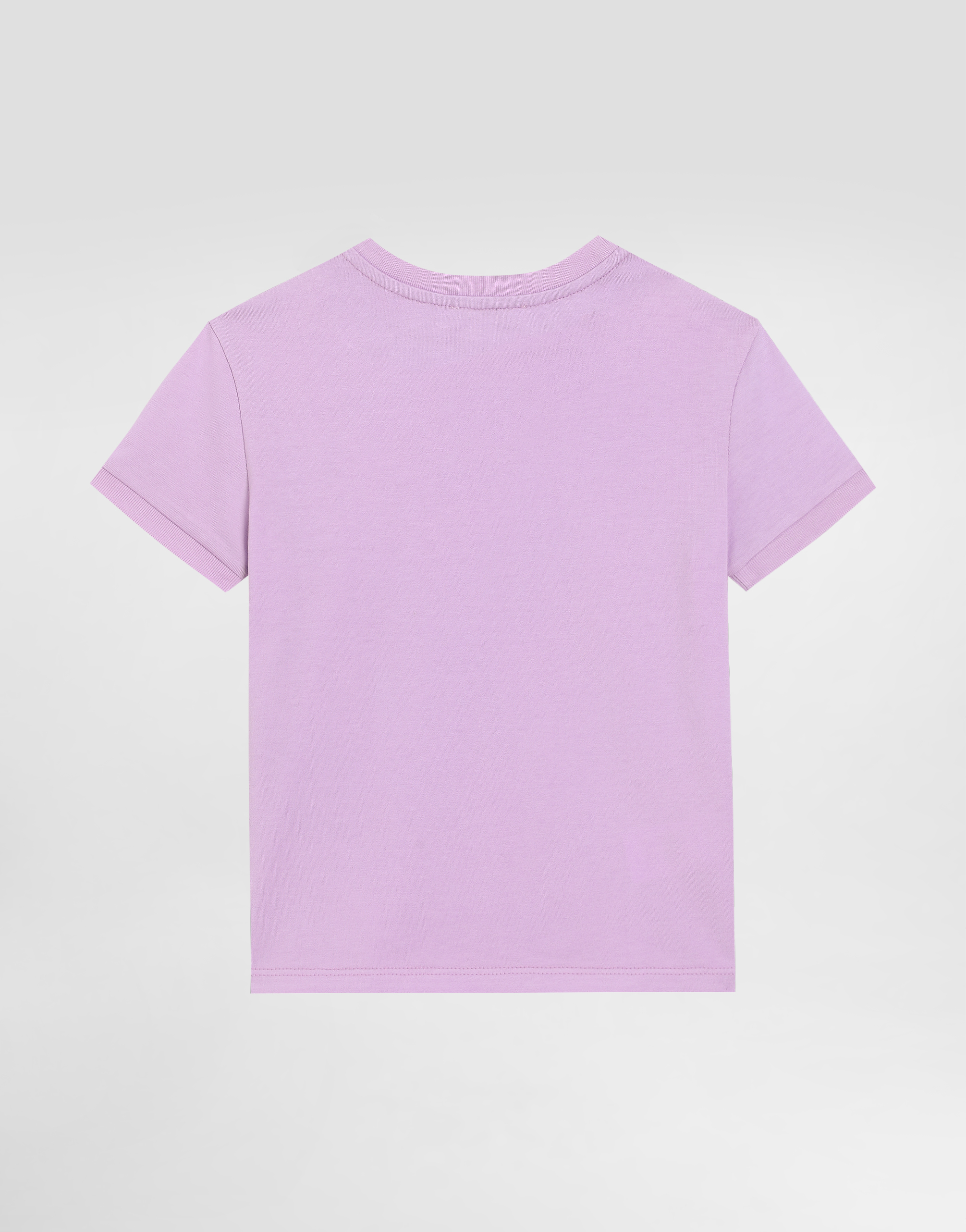 Dolce & Gabbana Jersey T-shirt With Logo Tag In Lilac