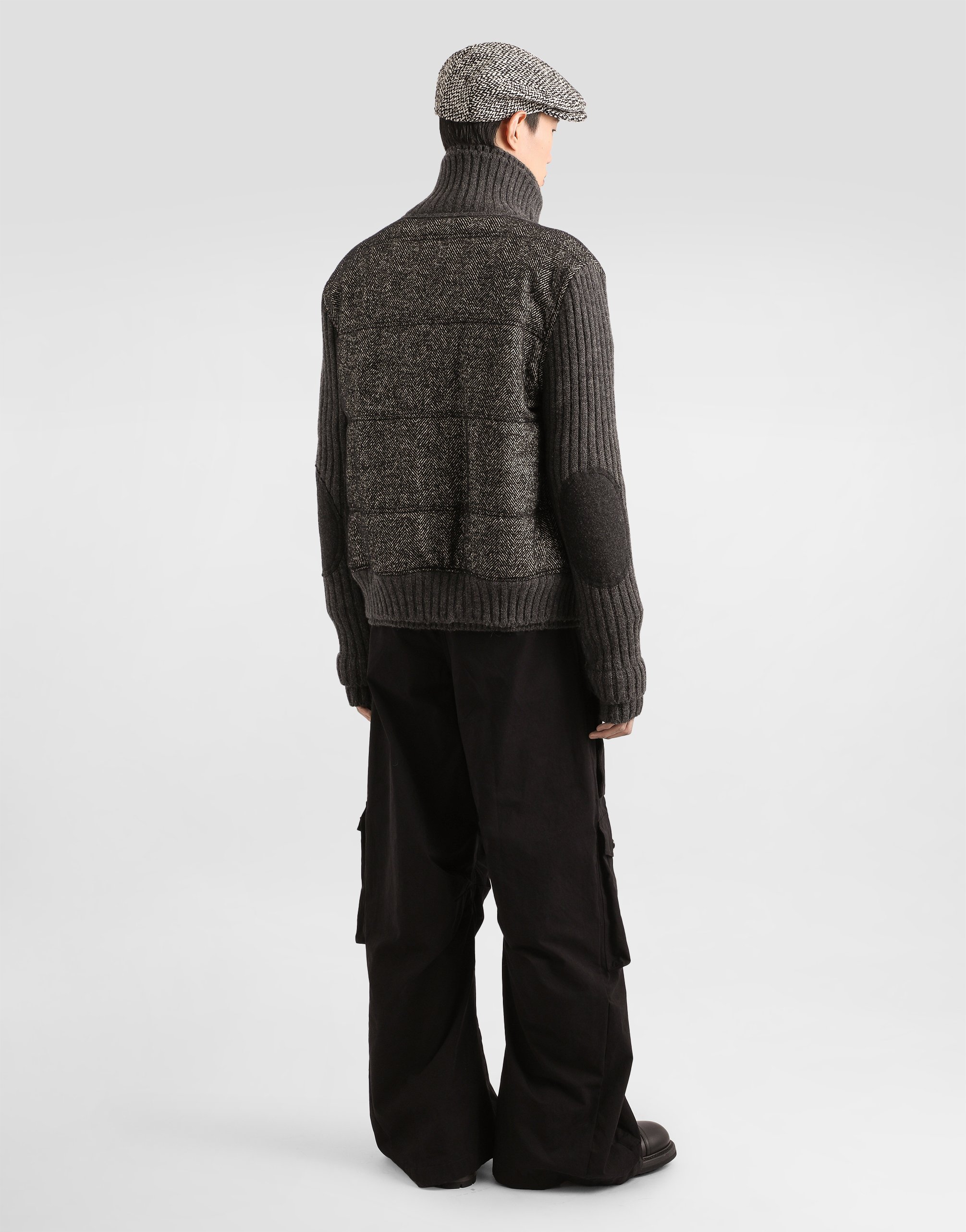 Dolce & Gabbana Faille Cargo Trousers In Black