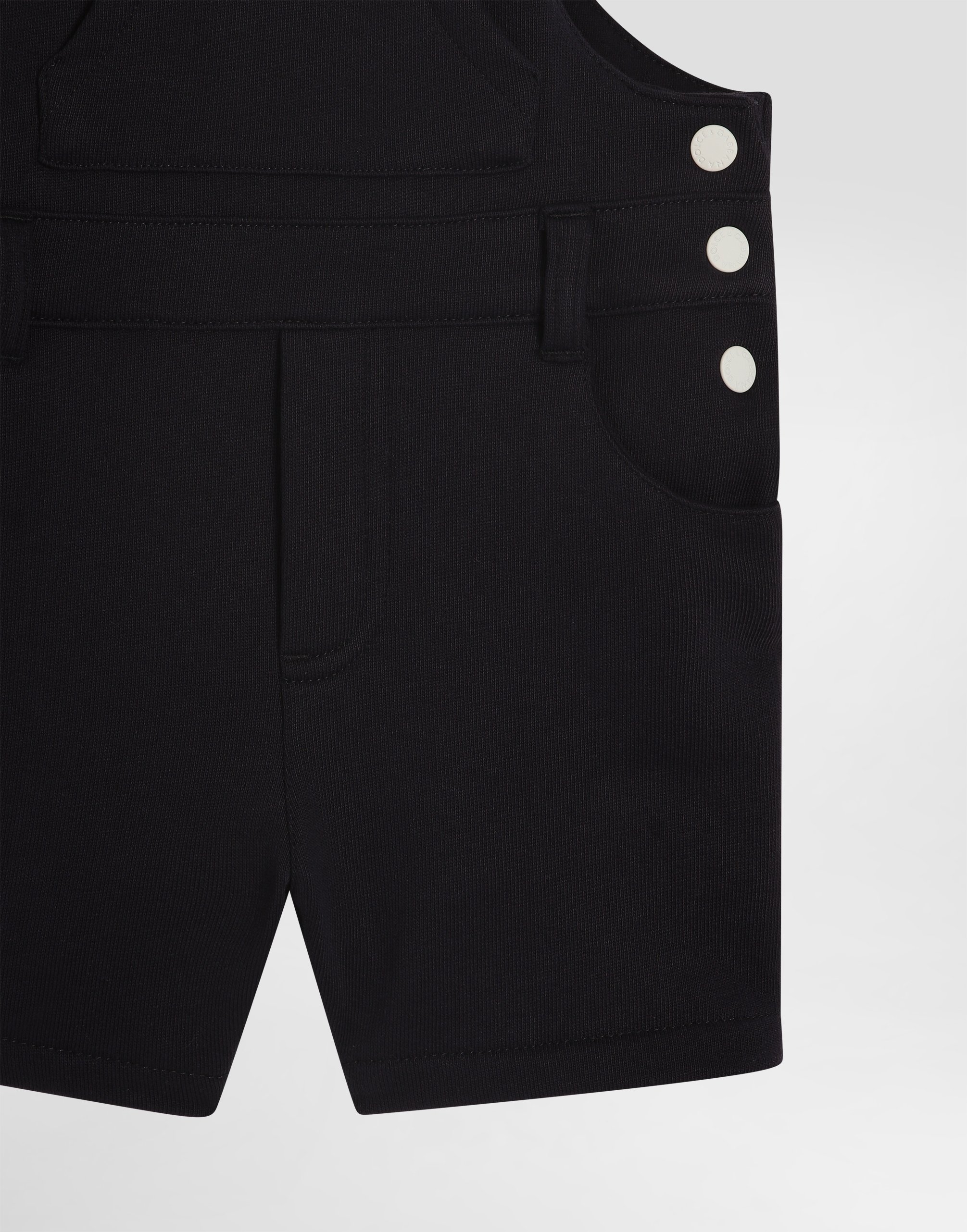 Fleece dungarees with DG logo