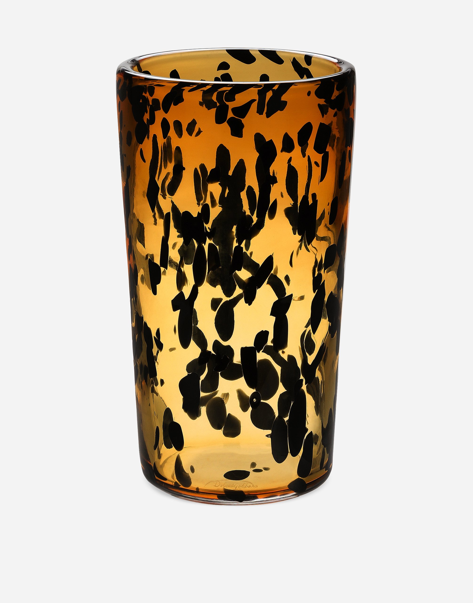 Cylindrical Murano Glass Vase