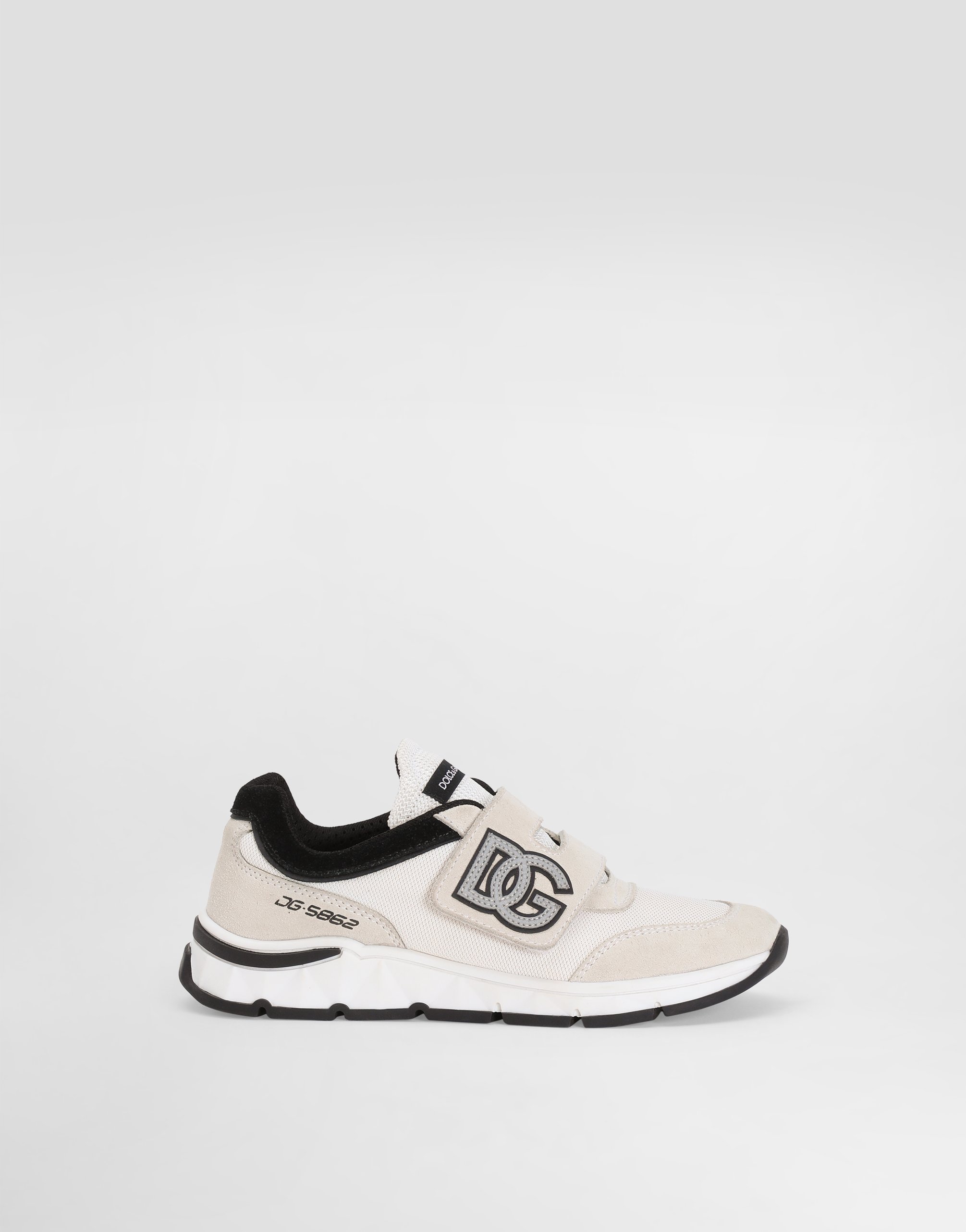 DG running split calfskin sneakers