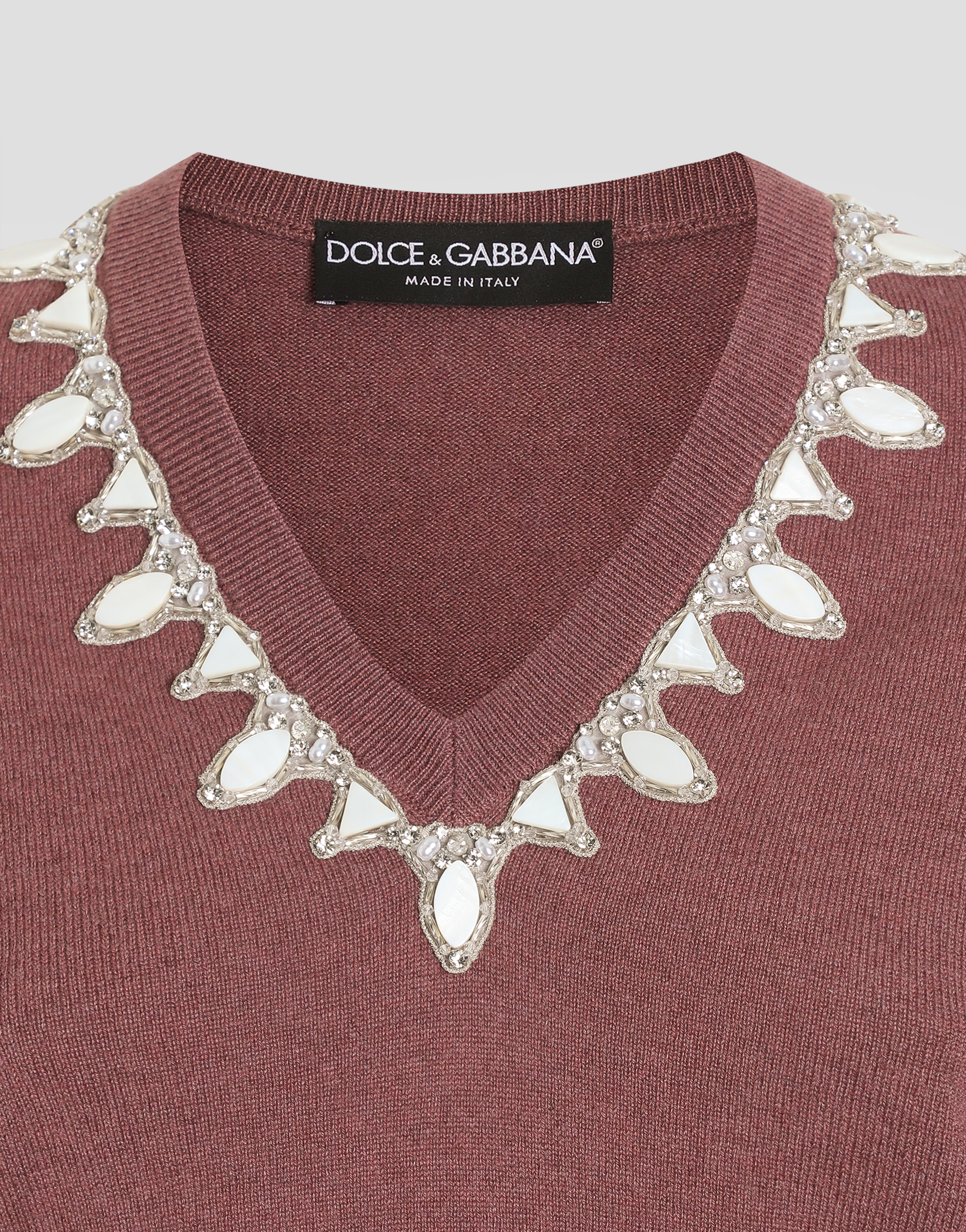 Dolce & Gabbana Cashmere Pullover In Brown