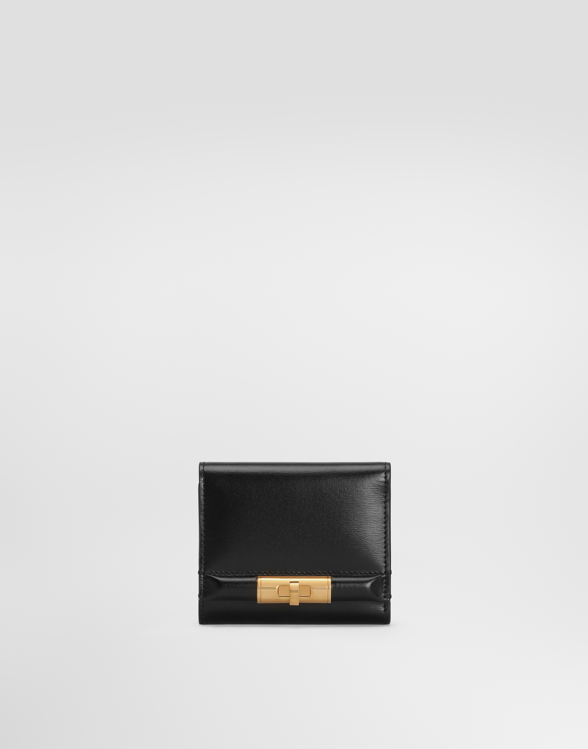 Dolce & Gabbana P.foglio French Flap In Black