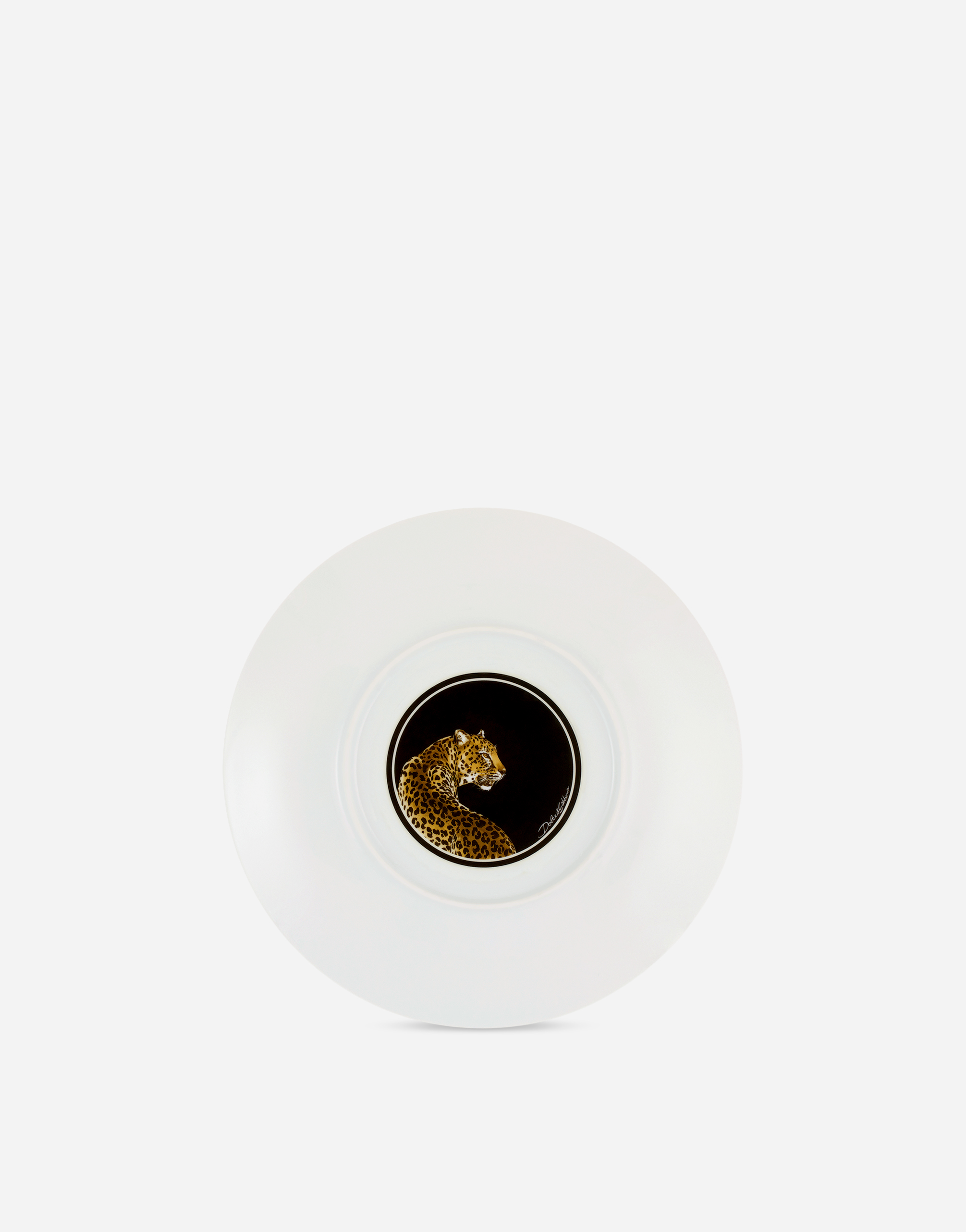 Dolce & Gabbana Set 2 Porcelain Dessert Plates In Multicolor