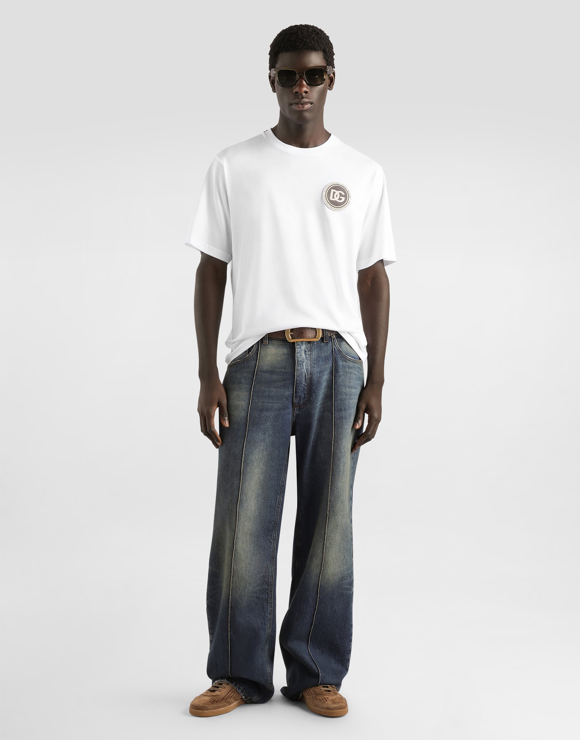 Cotton t-shirt with patch