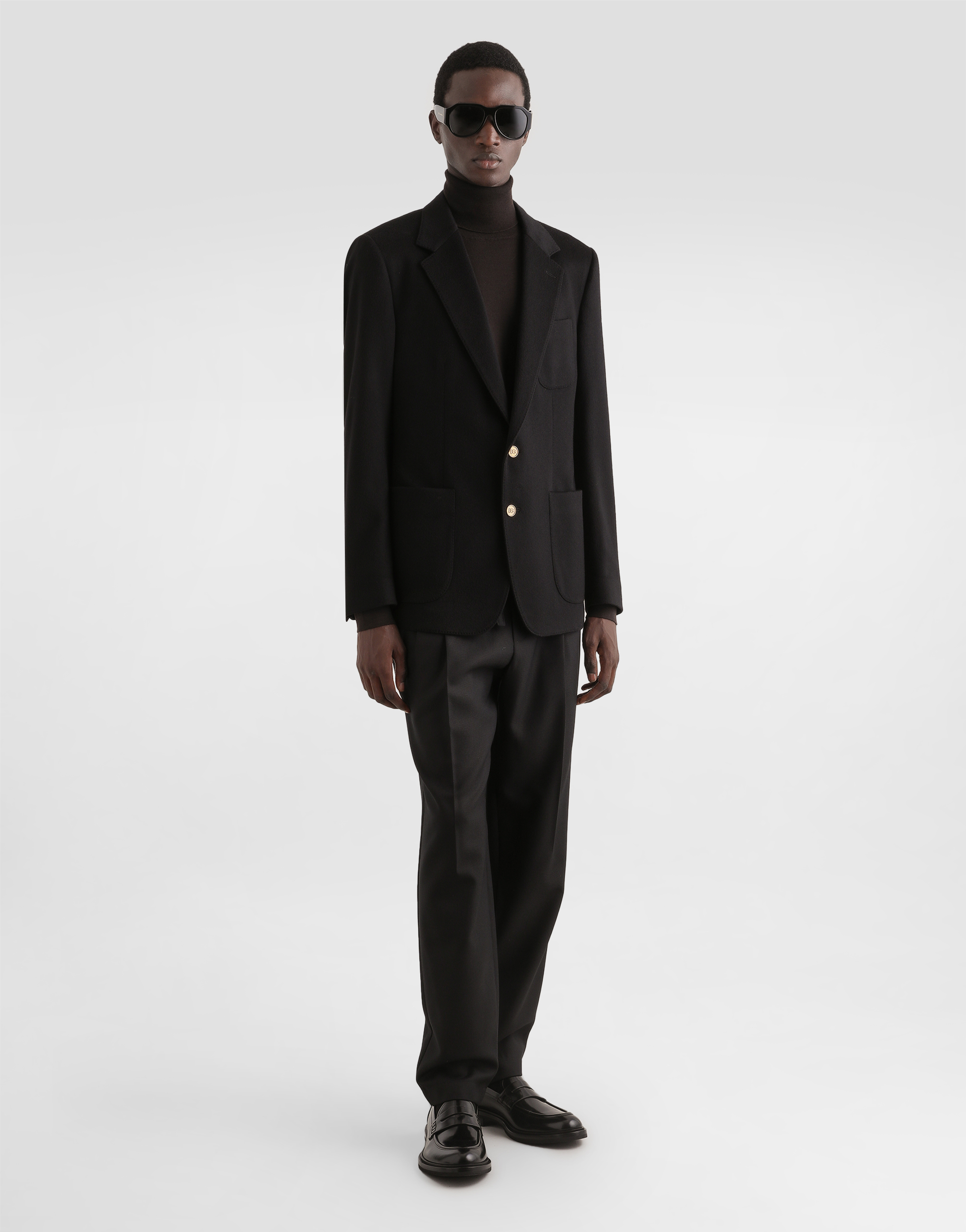 Single-breasted portofino cashmere jacket