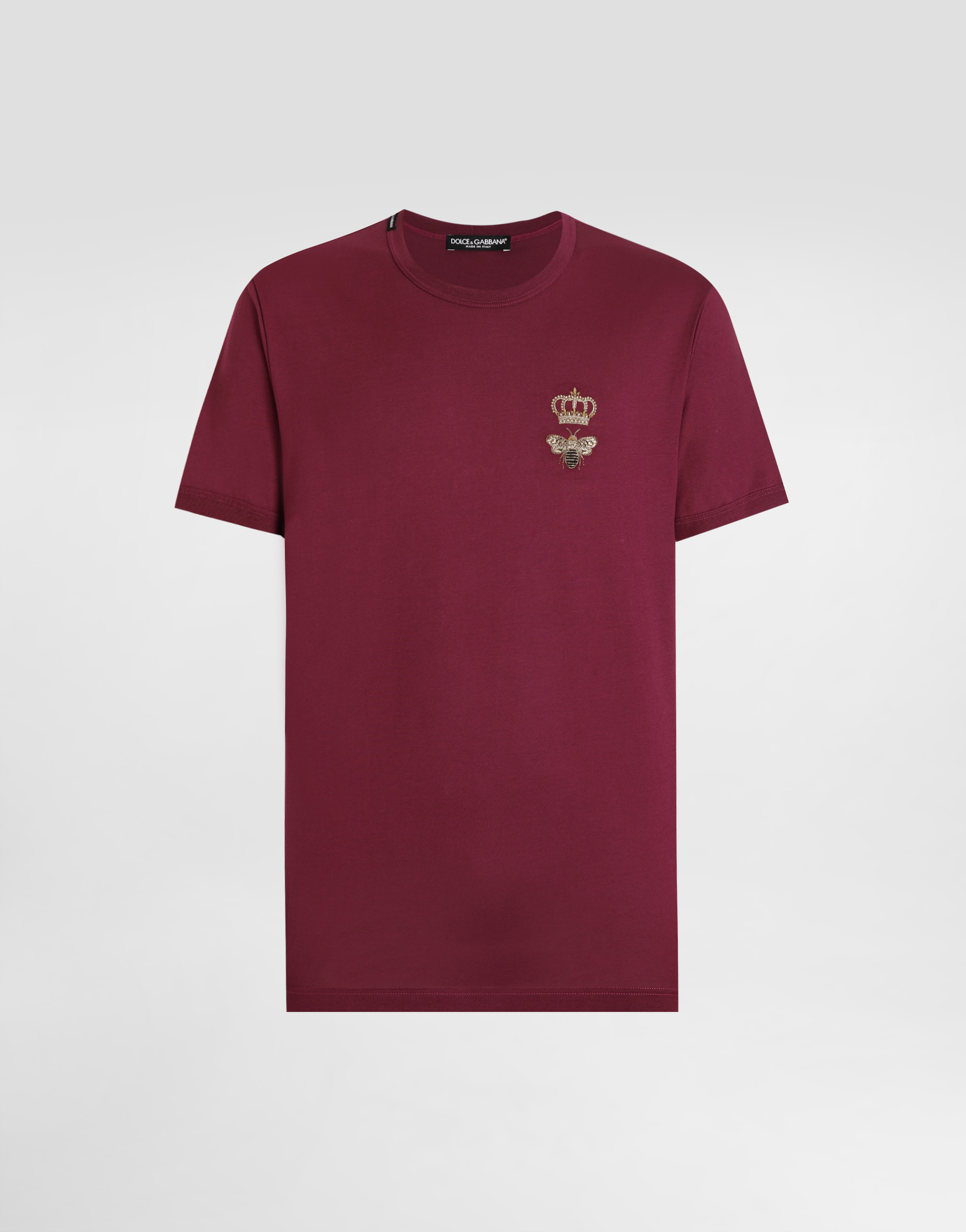 Dolce & Gabbana☆コットンTシャツ カレットプリント DOLCE & GABBANA - Carretto Printed Cotton T-shirt Dolce