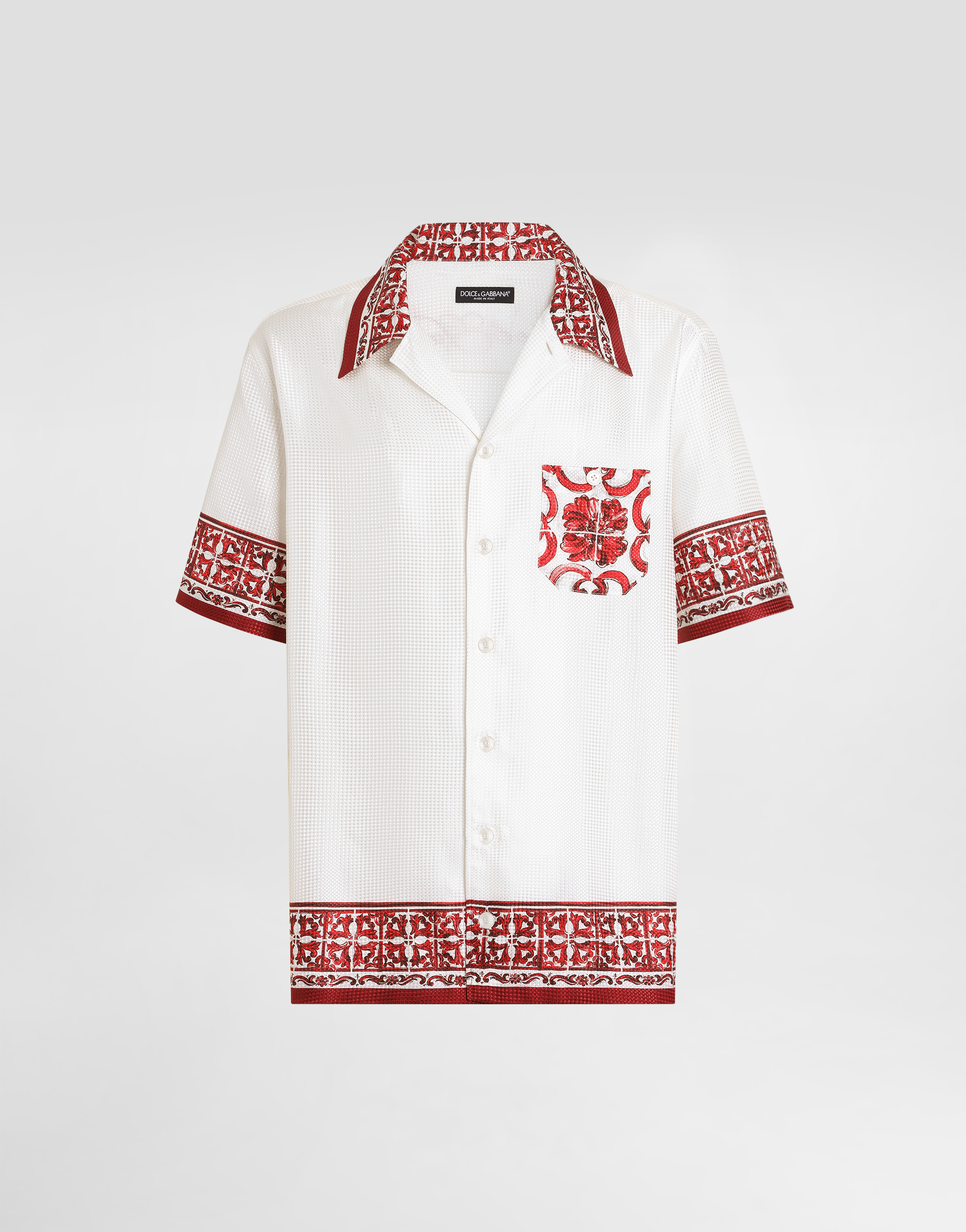 Multicolorのメンズ Majolica-print jacquard hawaii shirt