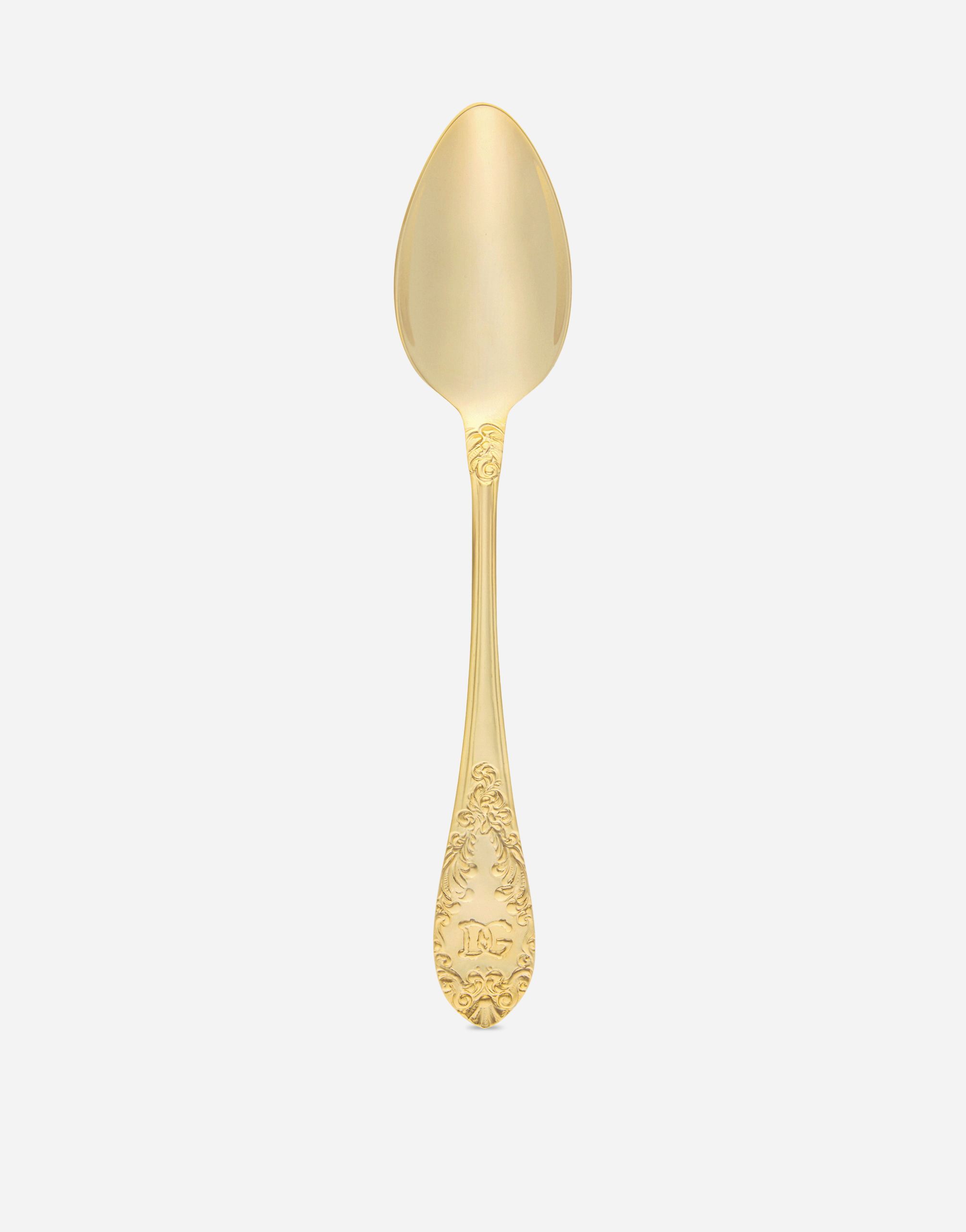 Dolce & Gabbana 24kt Gold-plated Soup Spoon In Multicolor