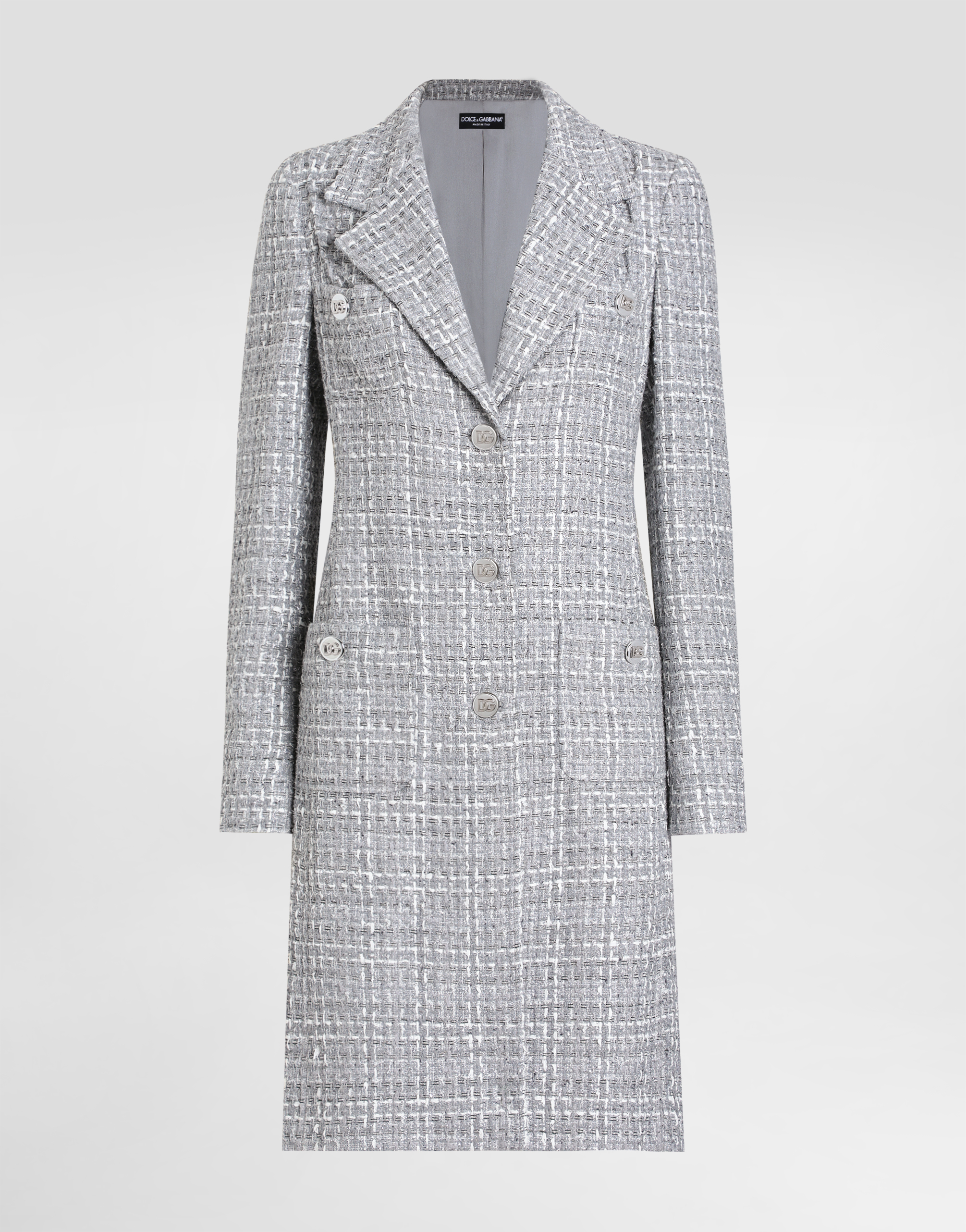 Dolce & Gabbana Single Breasted Coat In マルチカラー