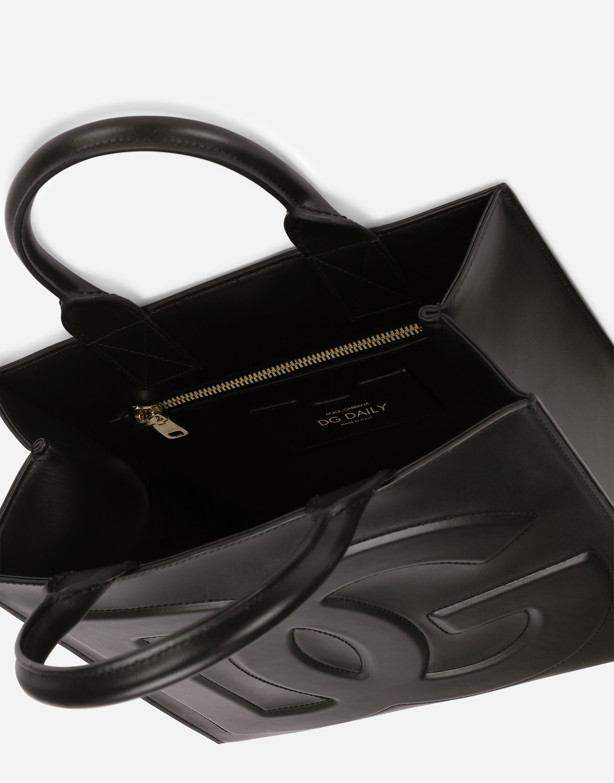 DOLCE & GABBANA SMALL CALFSKIN DG DAILY SHOPPER