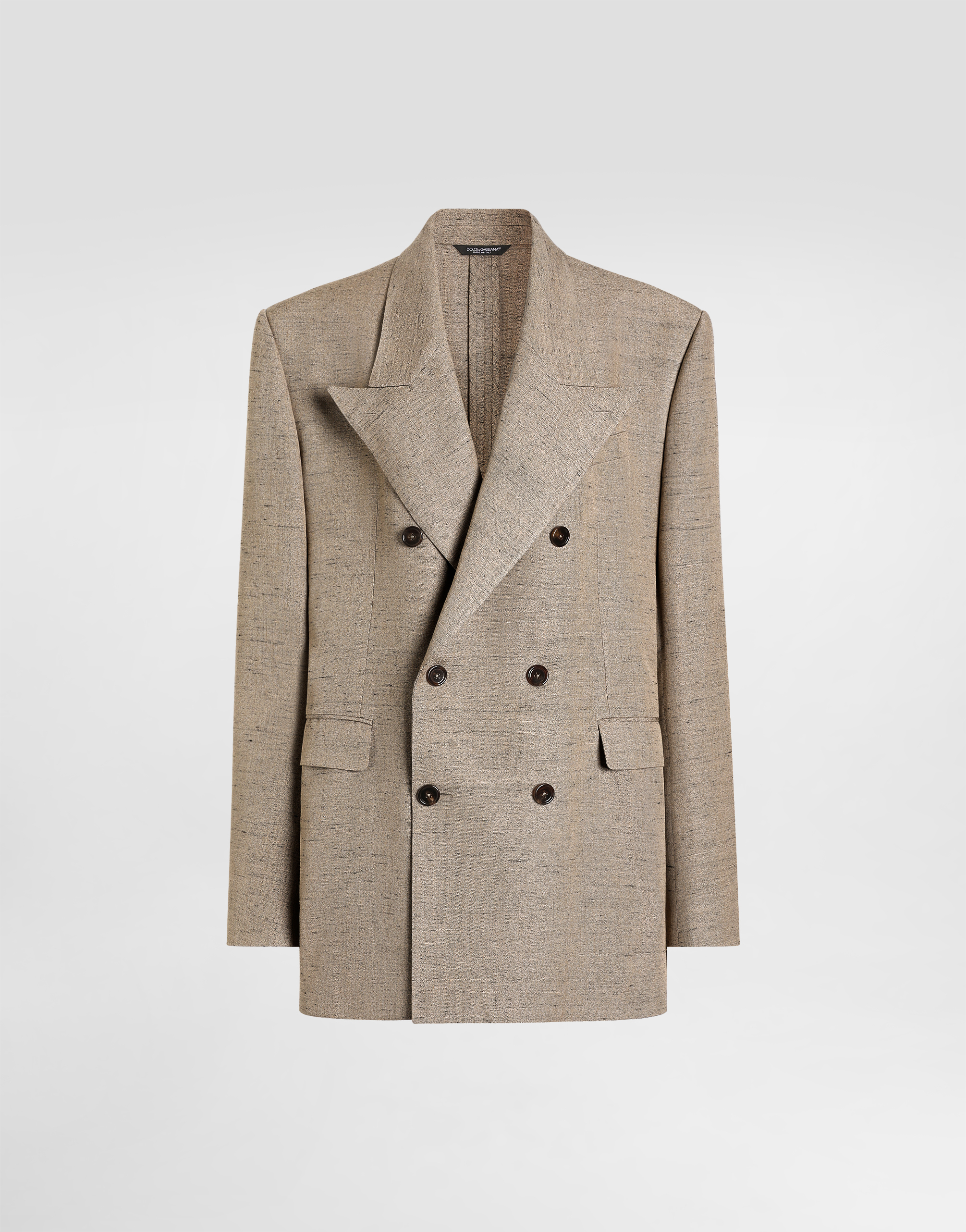 Dolce & Gabbana Grey Viscose Jacket In Neutral