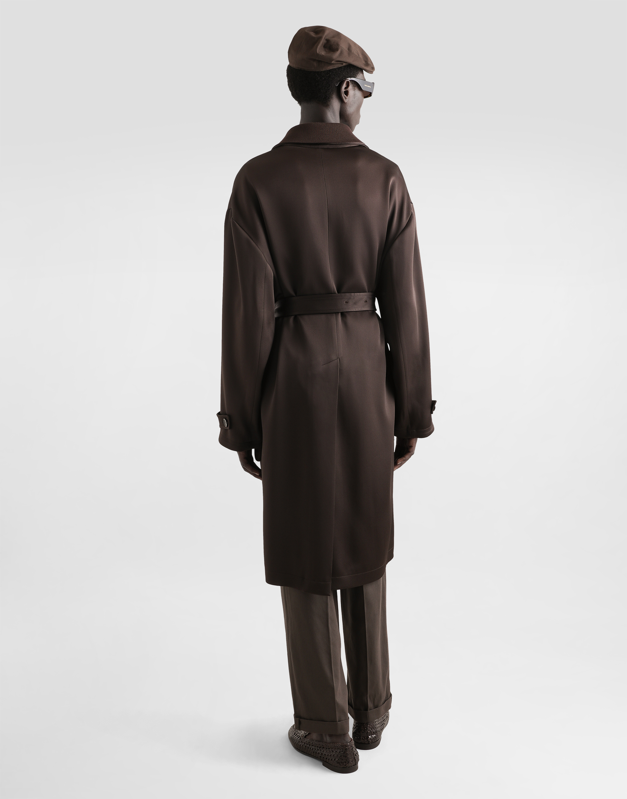 Dolce & Gabbana Cotton Twill Pants In Brown