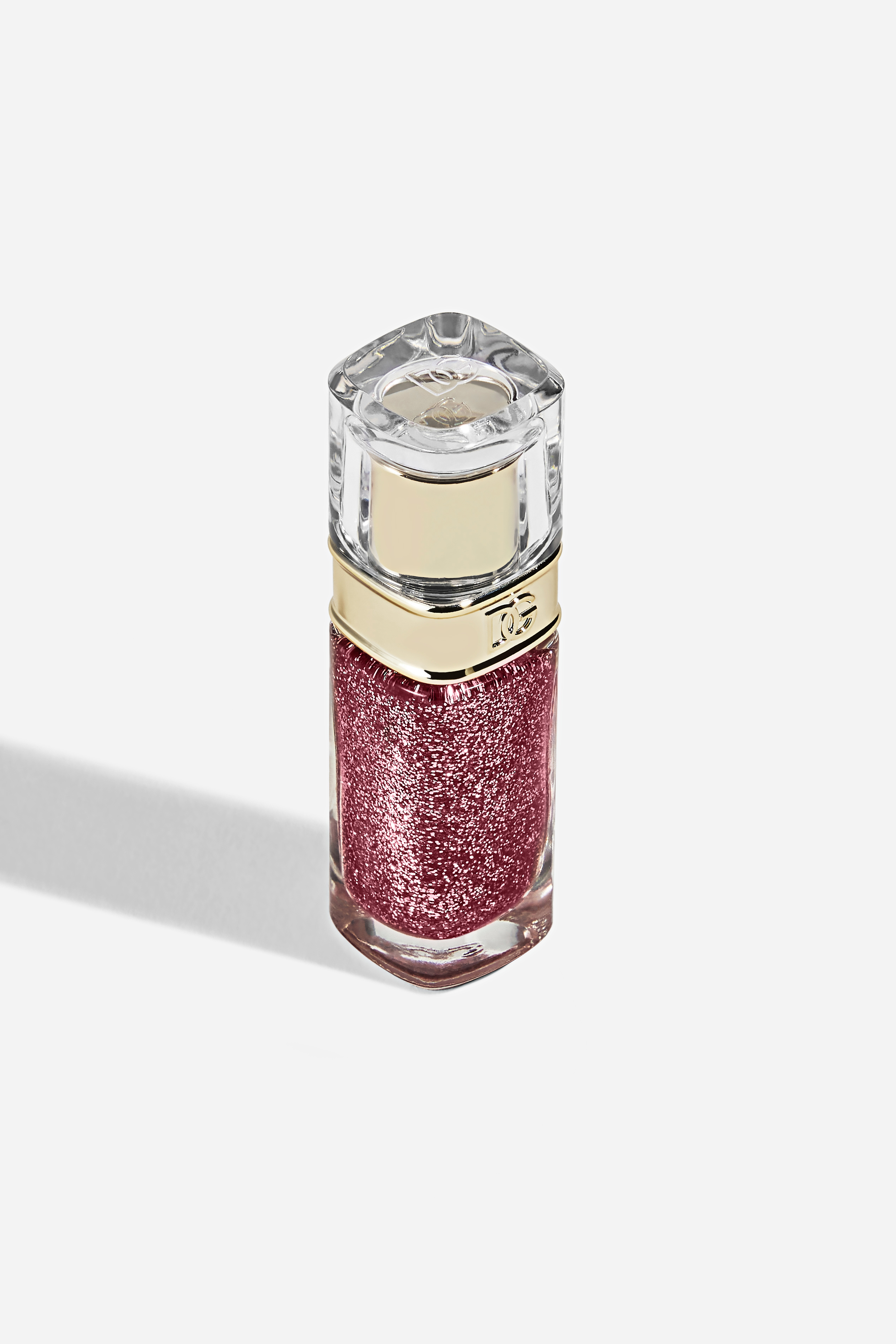 Dolce & Gabbana Sf Aw24 Nailed It 5 Pink Superstar In 05 Superstar - Clear Base With Rose Pink Glitter